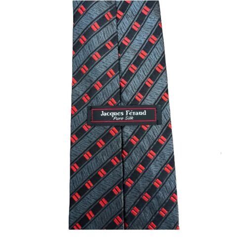 Other Hand Made JACQUES Feraud 100% Silk Striped Tie. Size ONE SIZE - 2 Thumbnail