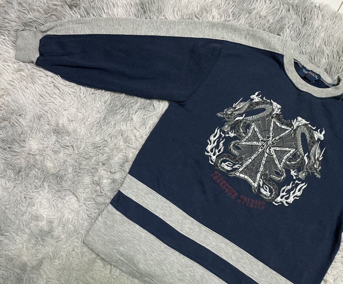 Japanese Brand 2000s THREE GUNS CROSS DRAGON DESIGN RARE Size US M / EU 48-50 / 2 - 4 Thumbnail