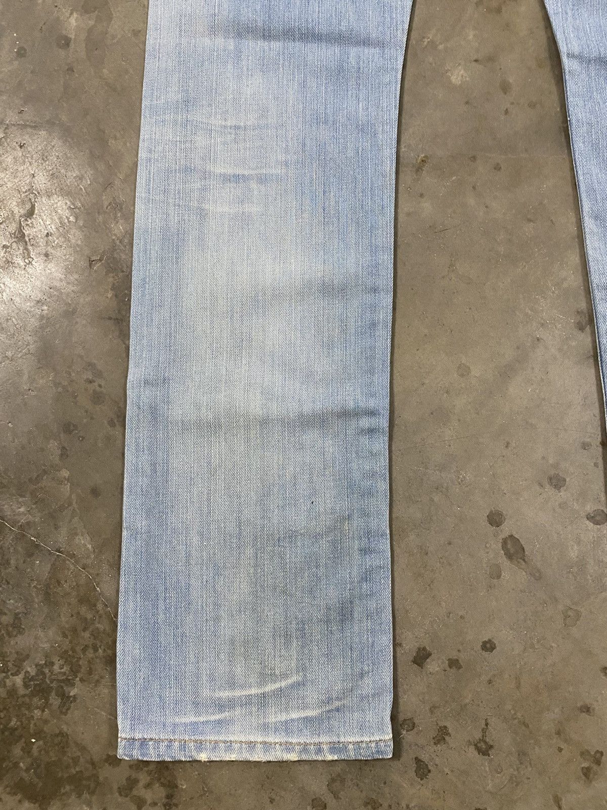 Tornado Mart Vintage Replay Slim Fit Distressed Denim Wash Blue @315 Size US 32 / EU 48 - 2 Thumbnail