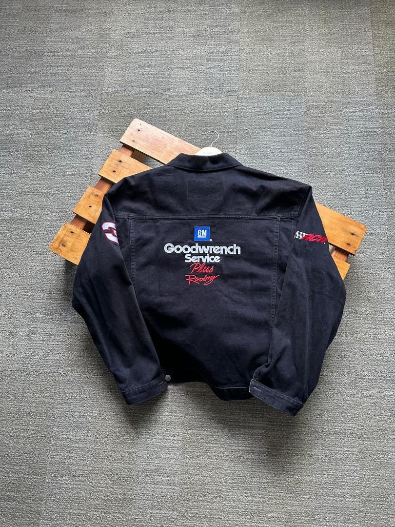 NASCAR × Vintage NASCAR DALE EARNHARDT DENIM JACKET Size US XL / EU 56 / 4 - 2 Thumbnail