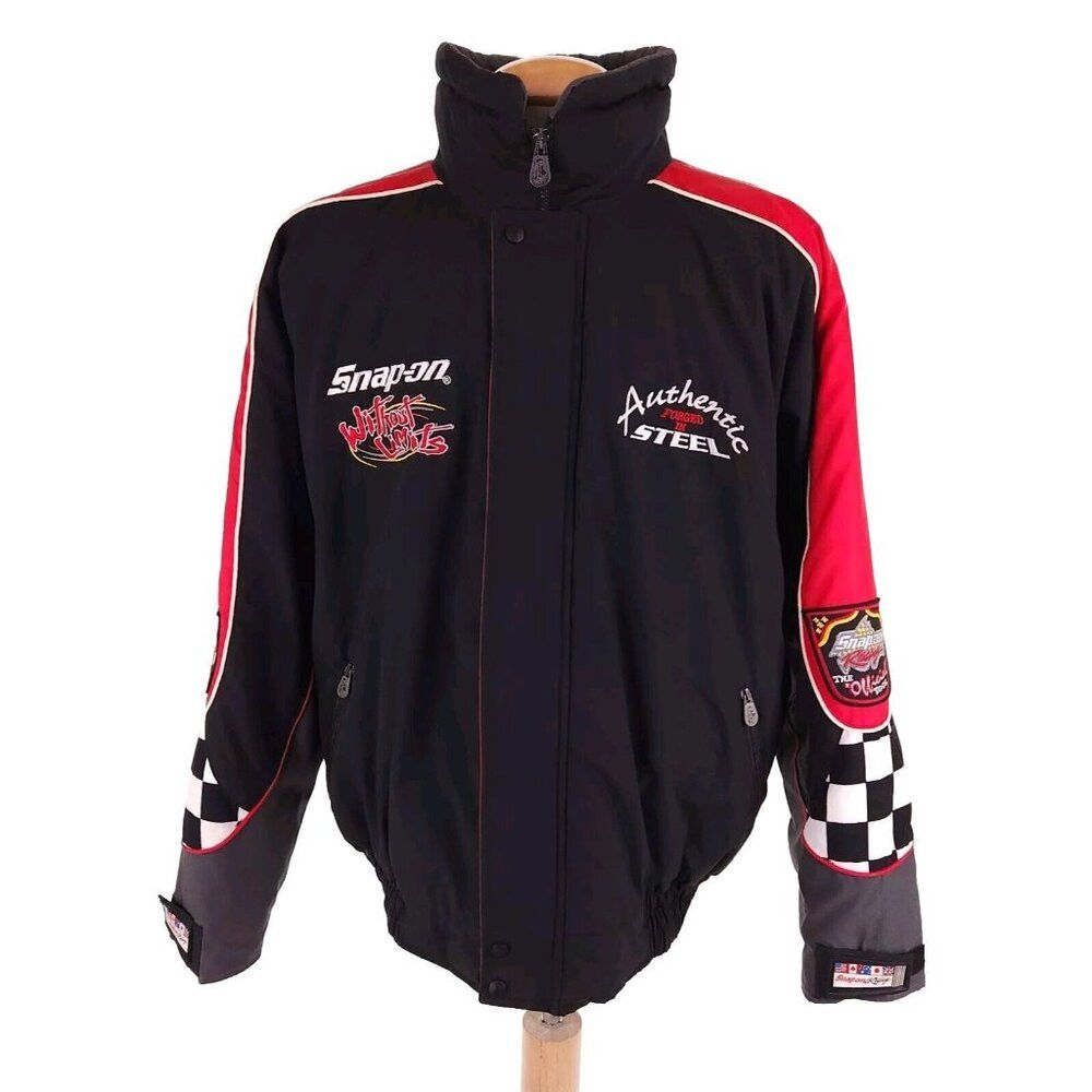 Vintage Snap On Racing Jacket Men XXL Vintage 90'S Choko Winter Red ...