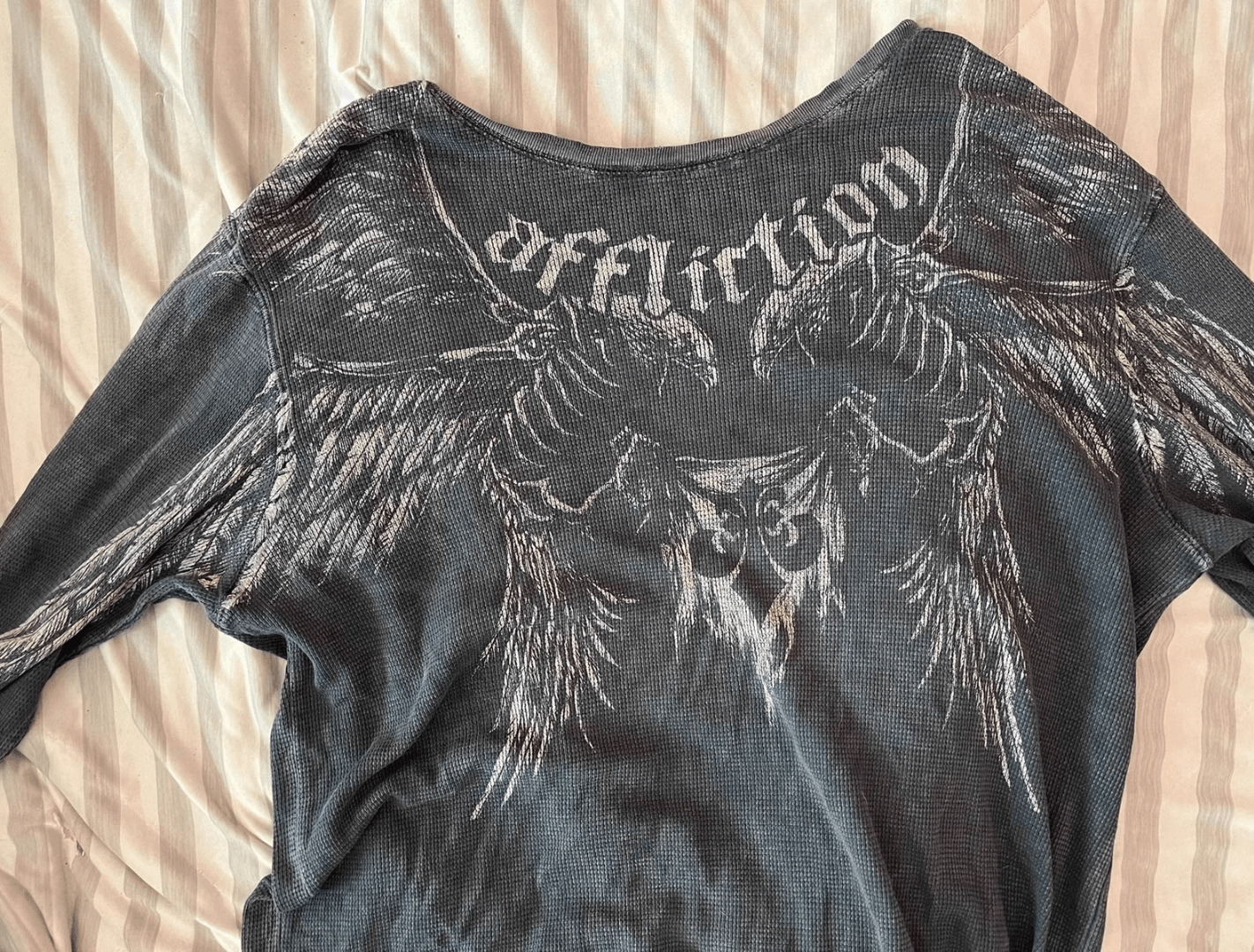 Affliction old affliction wings long sleeved t-shirt Size US L / EU 52-54 / 3 - 3 Thumbnail