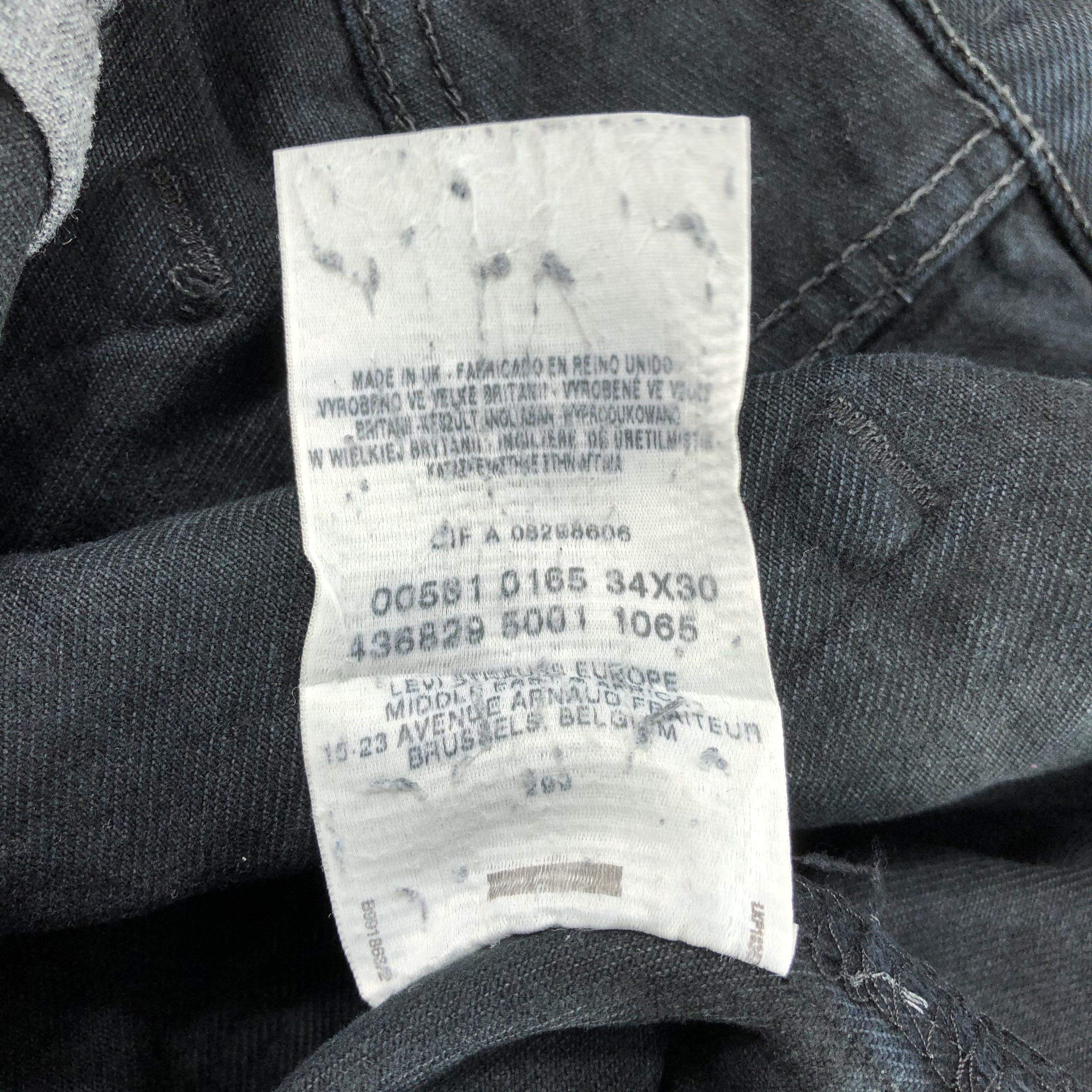 Levi's Faded Black Levis 501 Jeans-JM2924 Size US 33 - 13 Thumbnail