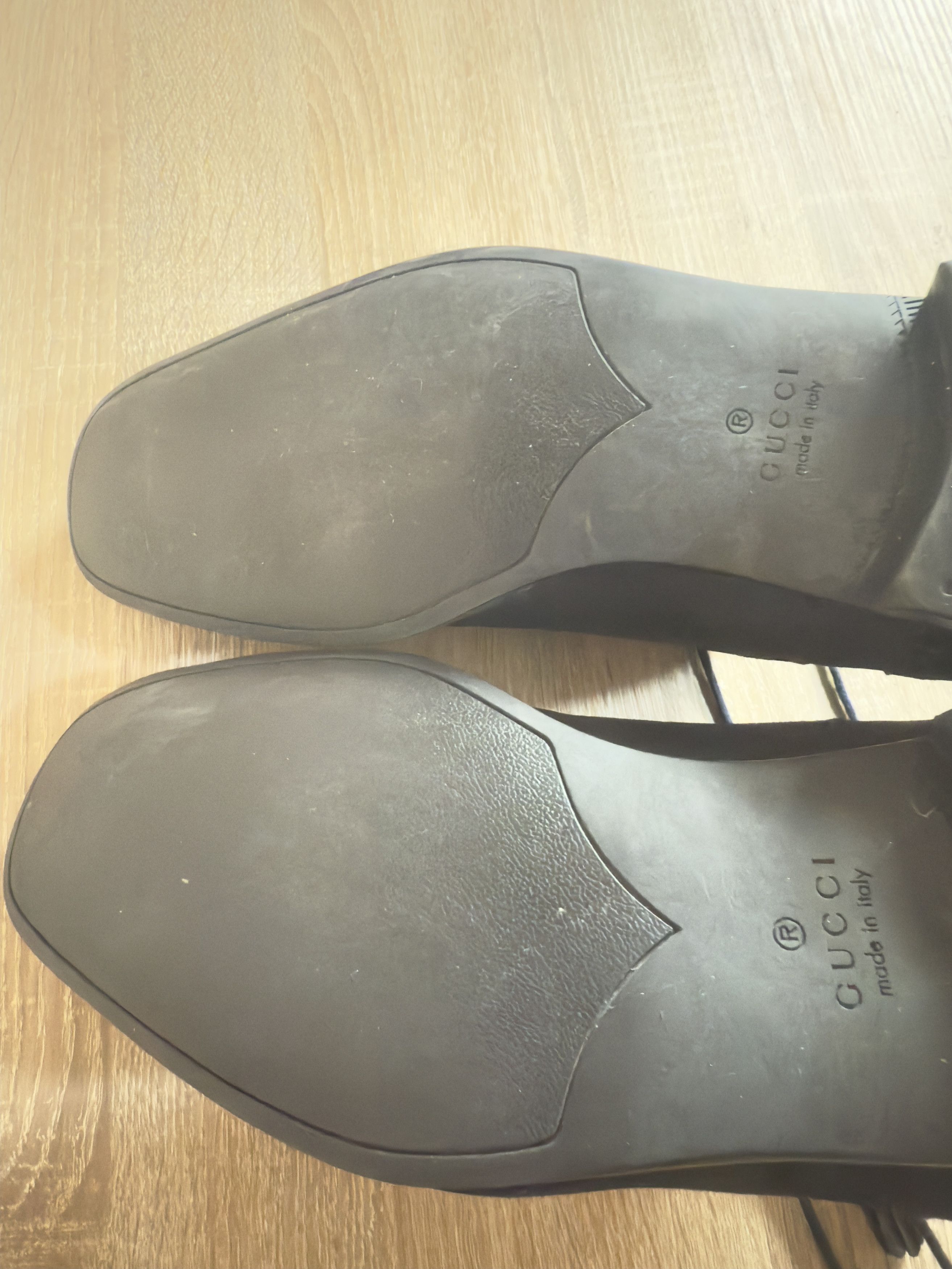 Gucci 🔥 Loafers gucci derby classic suede navy blue bamboo laces Size US 13 / EU 46 - 6 Thumbnail