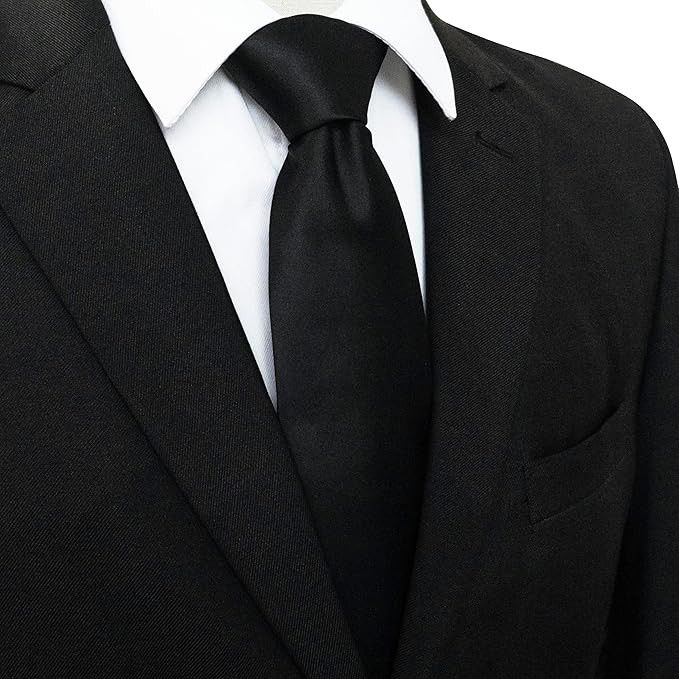 Other Solid Color Necktie Men Formal Wedding Business Tie Size ONE SIZE - 2 Thumbnail