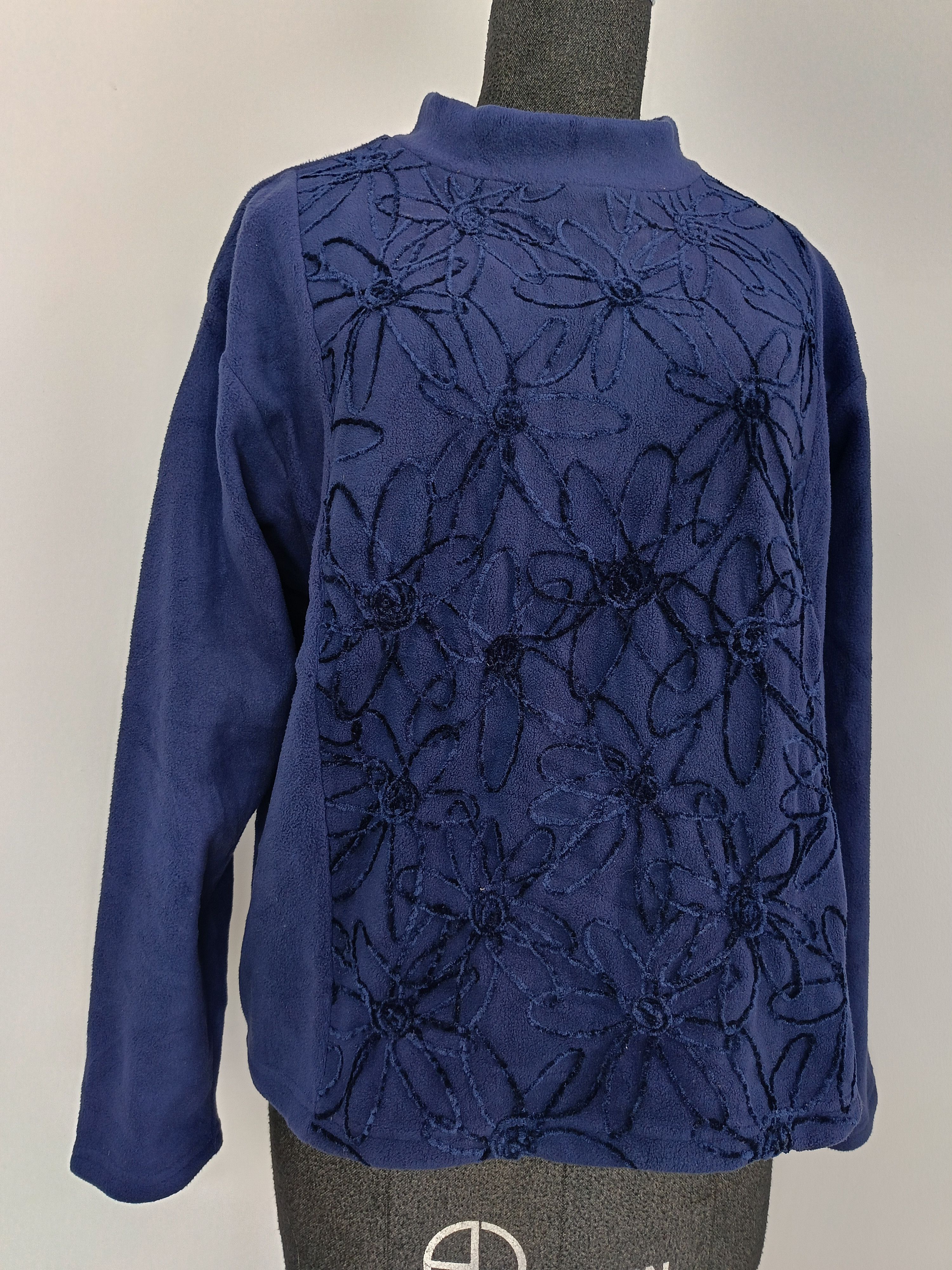 HAI sporting gear by Issey Miyake Japan indigo poly sweater