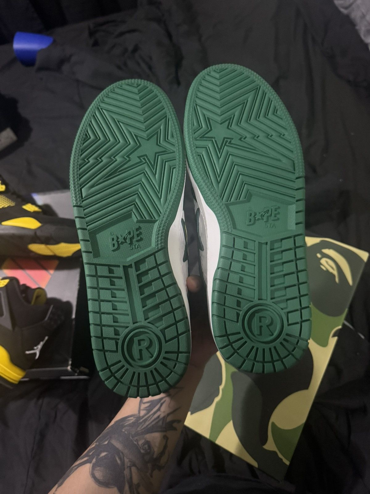 Bape Bape sk8sta green Size US 11 / EU 44 - 3 Thumbnail