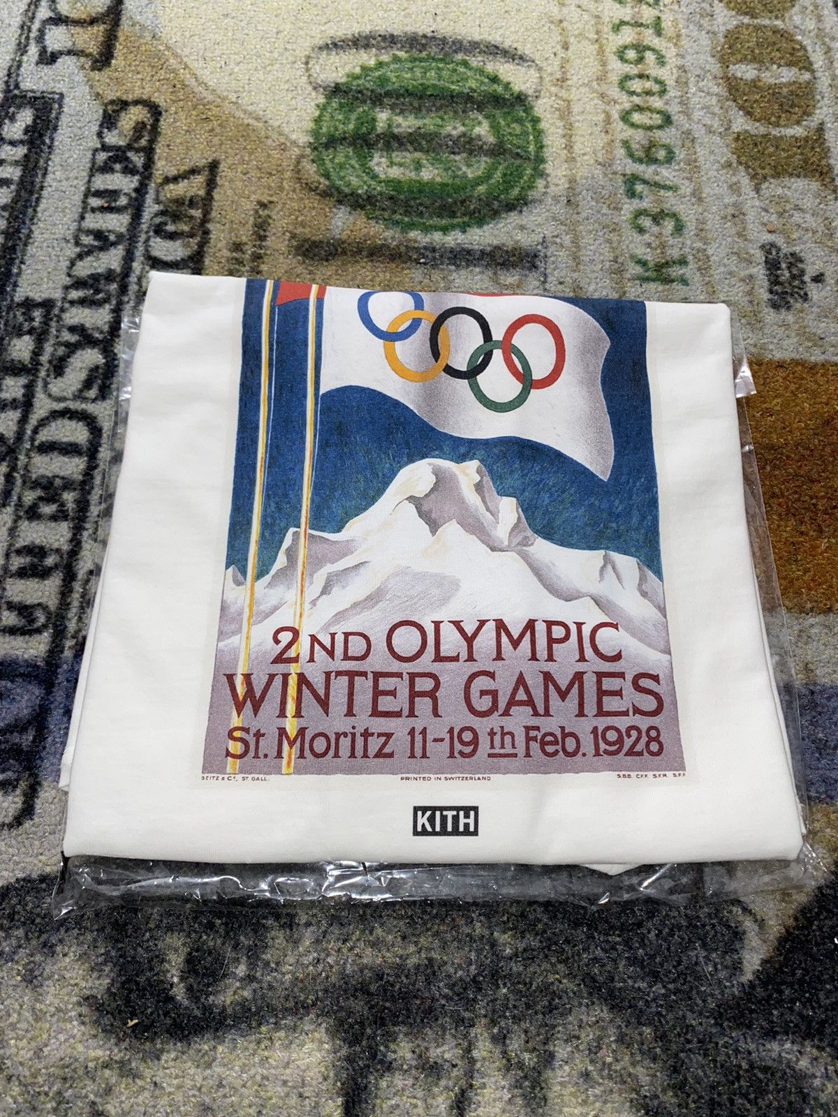 Pre-owned Kith For Olympics Heritage St. Moritz 1928 Vintage Tee from Grailed