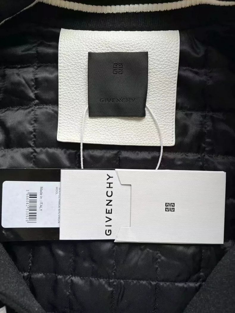 Givenchy Givenchy Size54 Black and White Patchwork Leather Sleeve Ba Size US M / EU 48-50 / 2 - 5 Thumbnail