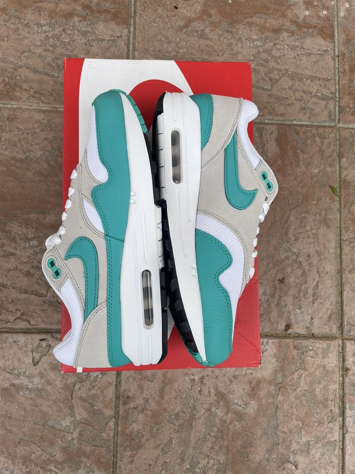 Nike Air Max one white and grey jade blue Size US 7.5 / IT 37.5 - 7 Thumbnail