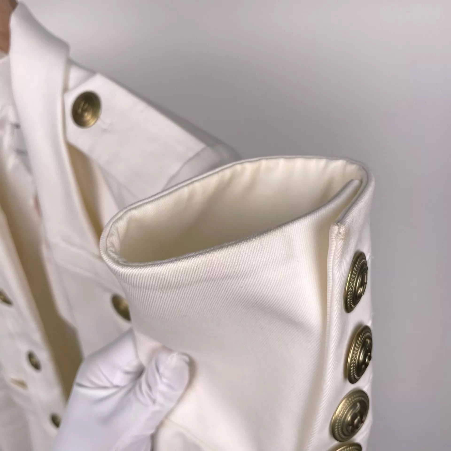 Balmain Balmain Women's White Blazer 38 260419MZS3S07 Size XS / US 0-2 / IT 36-38 - 9 Thumbnail