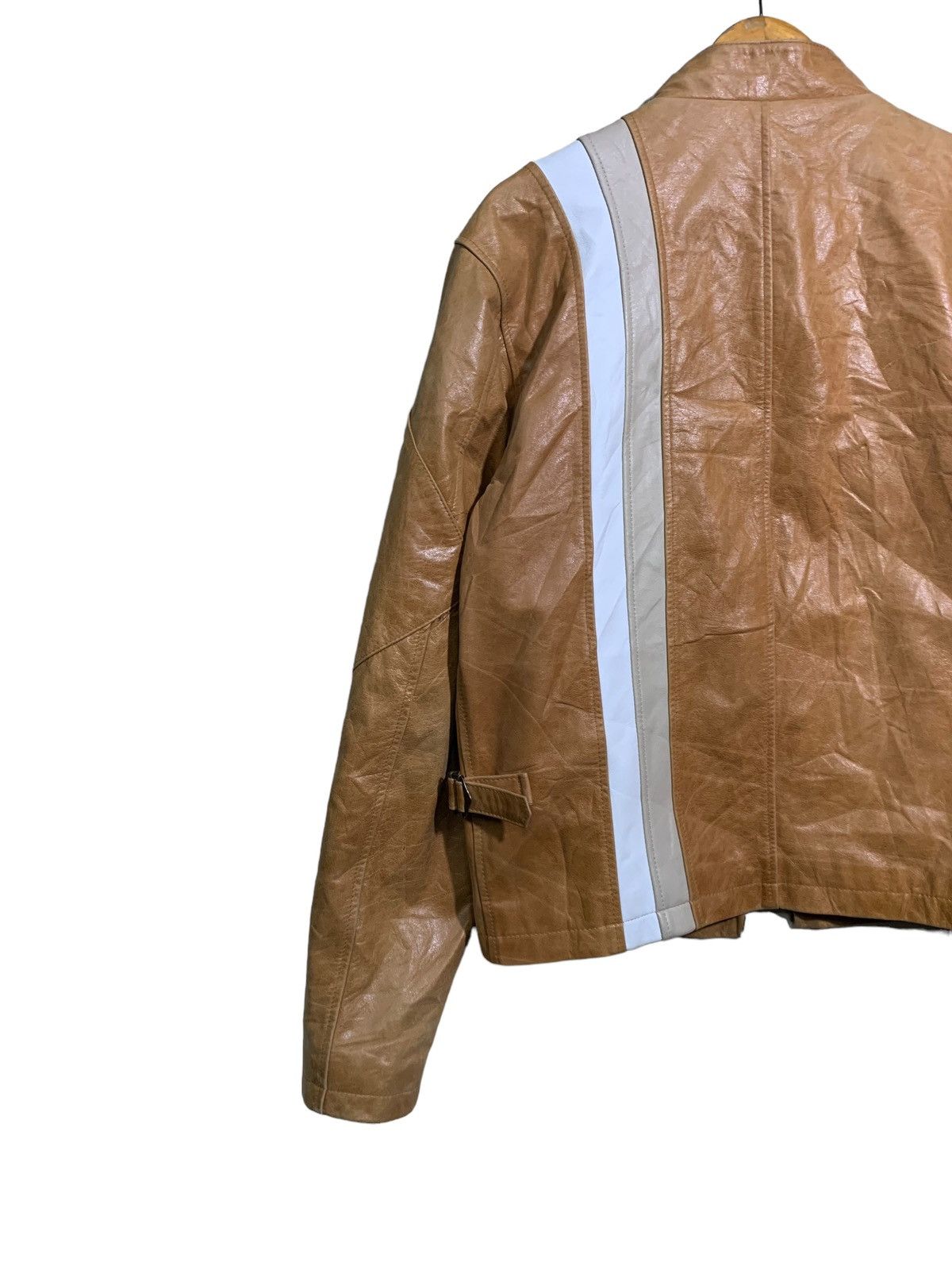 Genuine Leather 🔥RICHWOOD LEATHER JACKETS CAFERACER Size US M / EU 48-50 / 2 - 7 Thumbnail