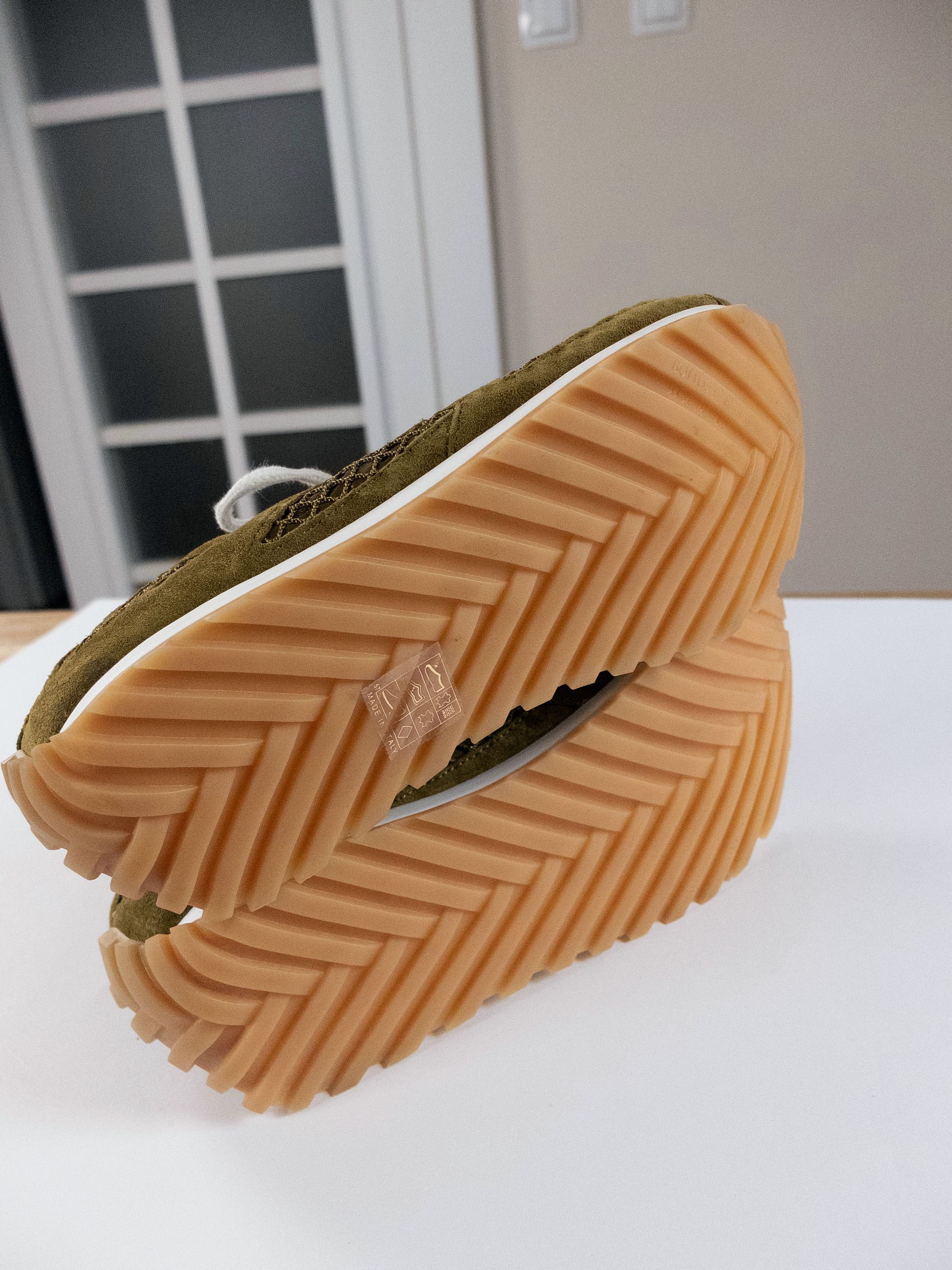 Bottega Veneta BOTTEGA VENETA Orbit green suede trimmed sneakers 8 / 41 q Size US 8 / EU 41 - 8 Thumbnail