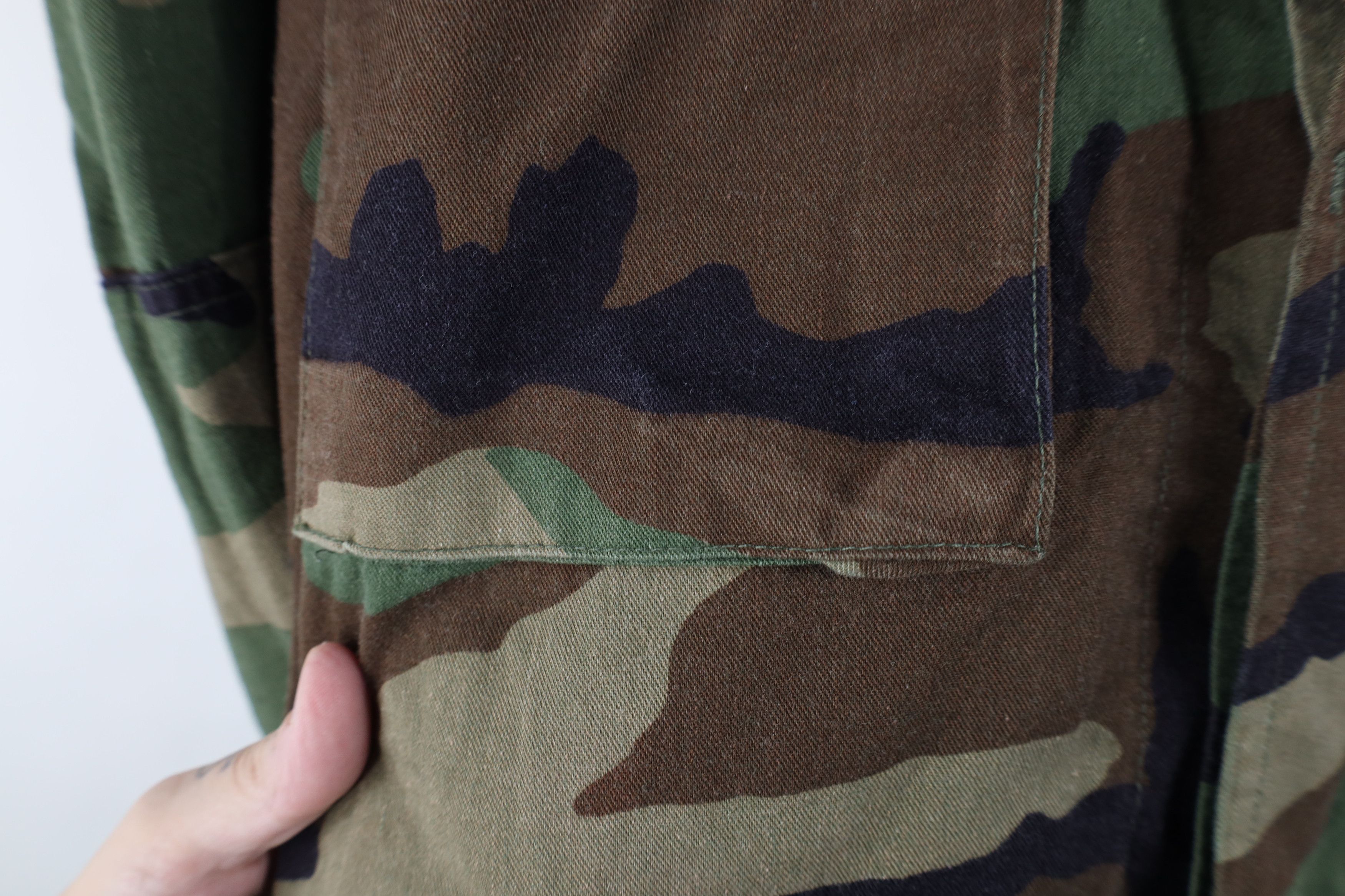 Vintage Vintage 80s USMC Woodland Camouflage Combat Coat Jacket USA Size US S / EU 44-46 / 1 - 5 Thumbnail