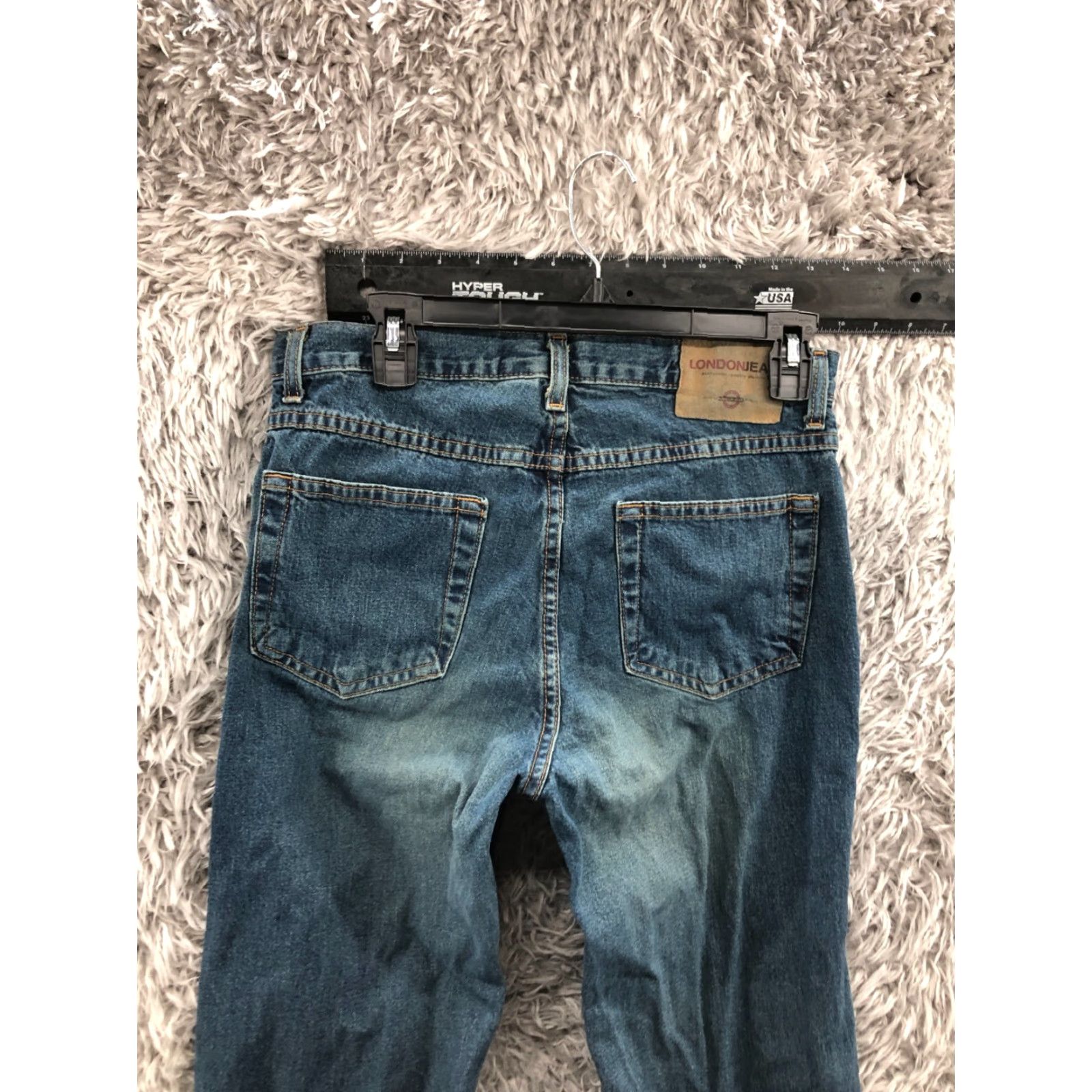Vintage VINTAGE London Jeans Flared Size 10 Womens Medium Wash Blue Size 32" / US 10 / IT 46 - 7 Thumbnail
