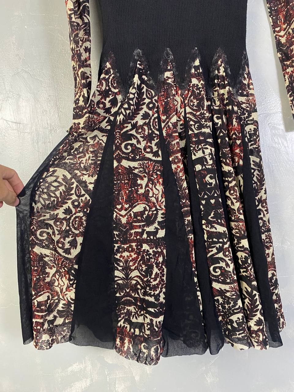 Jean Paul Gaultier Jean Paul Gaultier Soleil Tribal Tattoo Print Dress Size S / US 4 / IT 40 - 7 Thumbnail