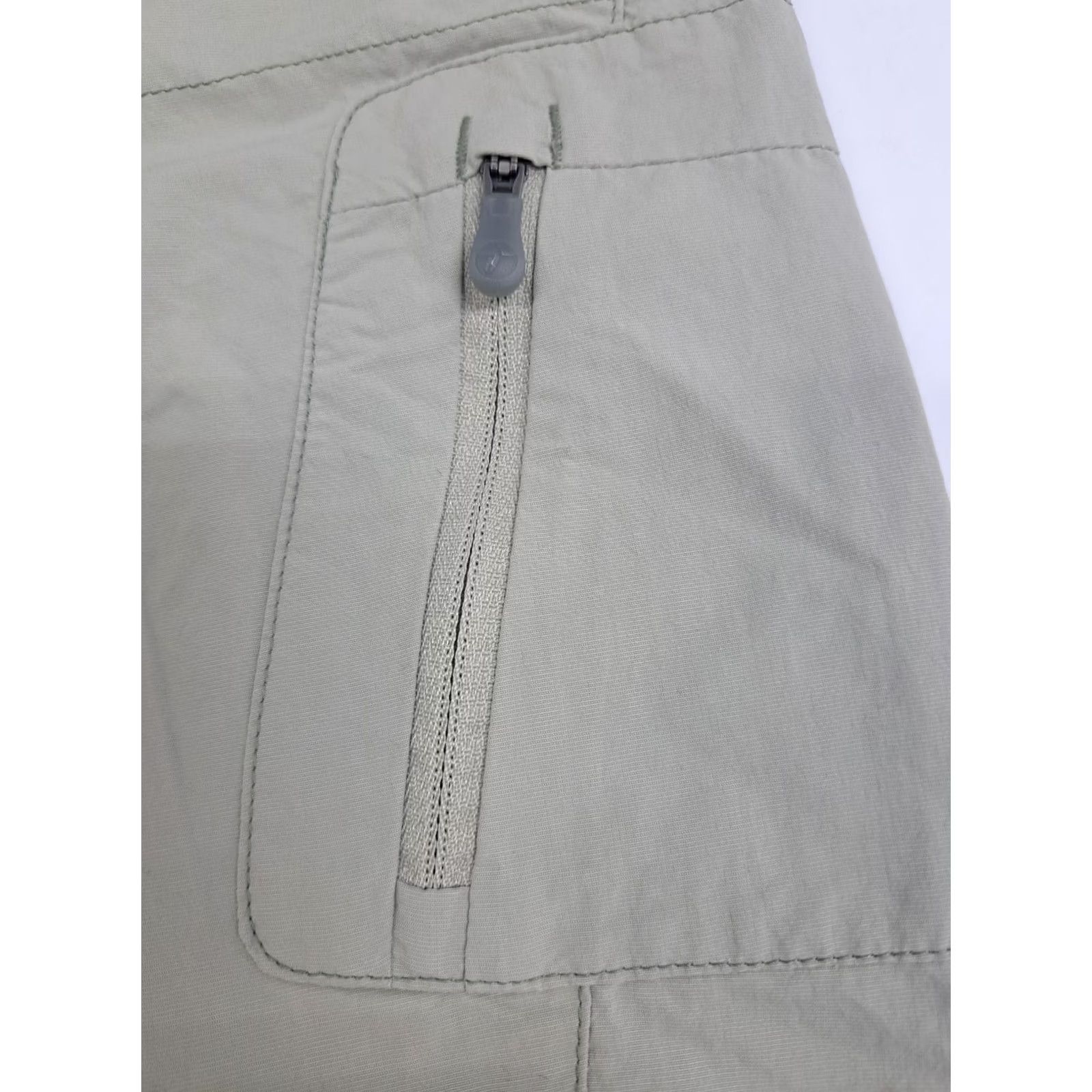 Vintage COLUMBIA Titanium Women's Cargo Shorts Khaki Size 8 Nylon Zipper Pockets Outdoor Activewear VINTAGE: No Size 30" / US 8 / IT 44 - 6 Thumbnail