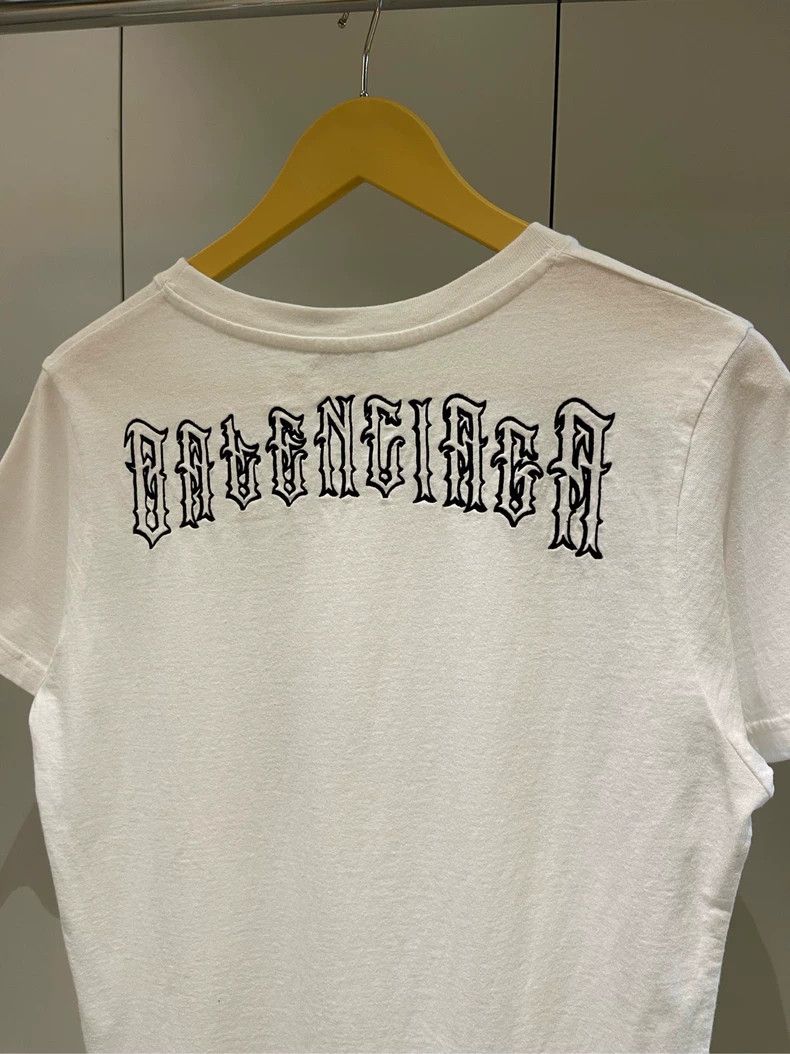 Balenciaga Balenciaga embroidered logo on the back short sleeves 2502 Size US L / EU 52-54 / 3 - 3 Thumbnail