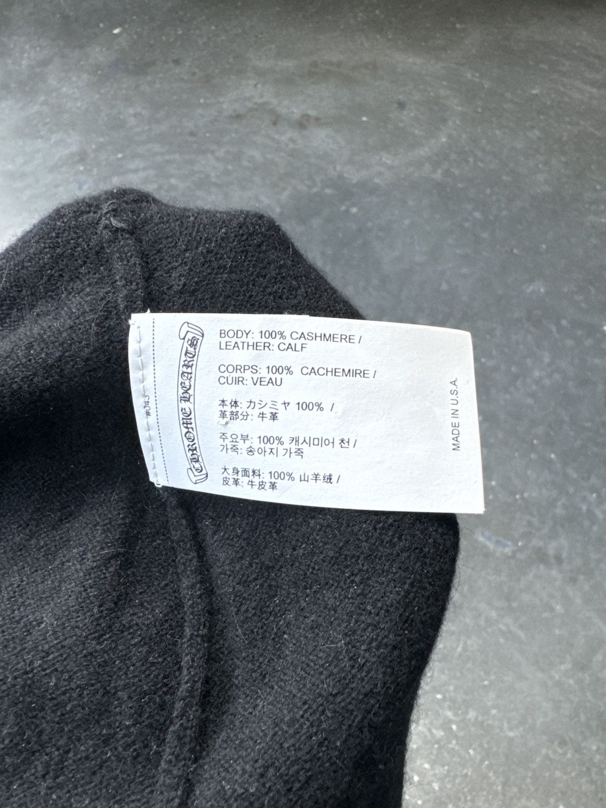 Chrome Hearts Chrome Hearts Cashmere Triple Blue Cross Beanie Mask Size ONE SIZE - 6 Thumbnail