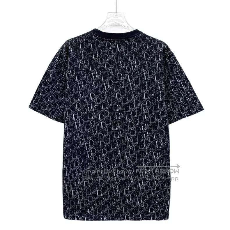 Dior Dior Black logo old flower full print cotton round-neck sh Size US XL / EU 56 / 4 - 2 Thumbnail