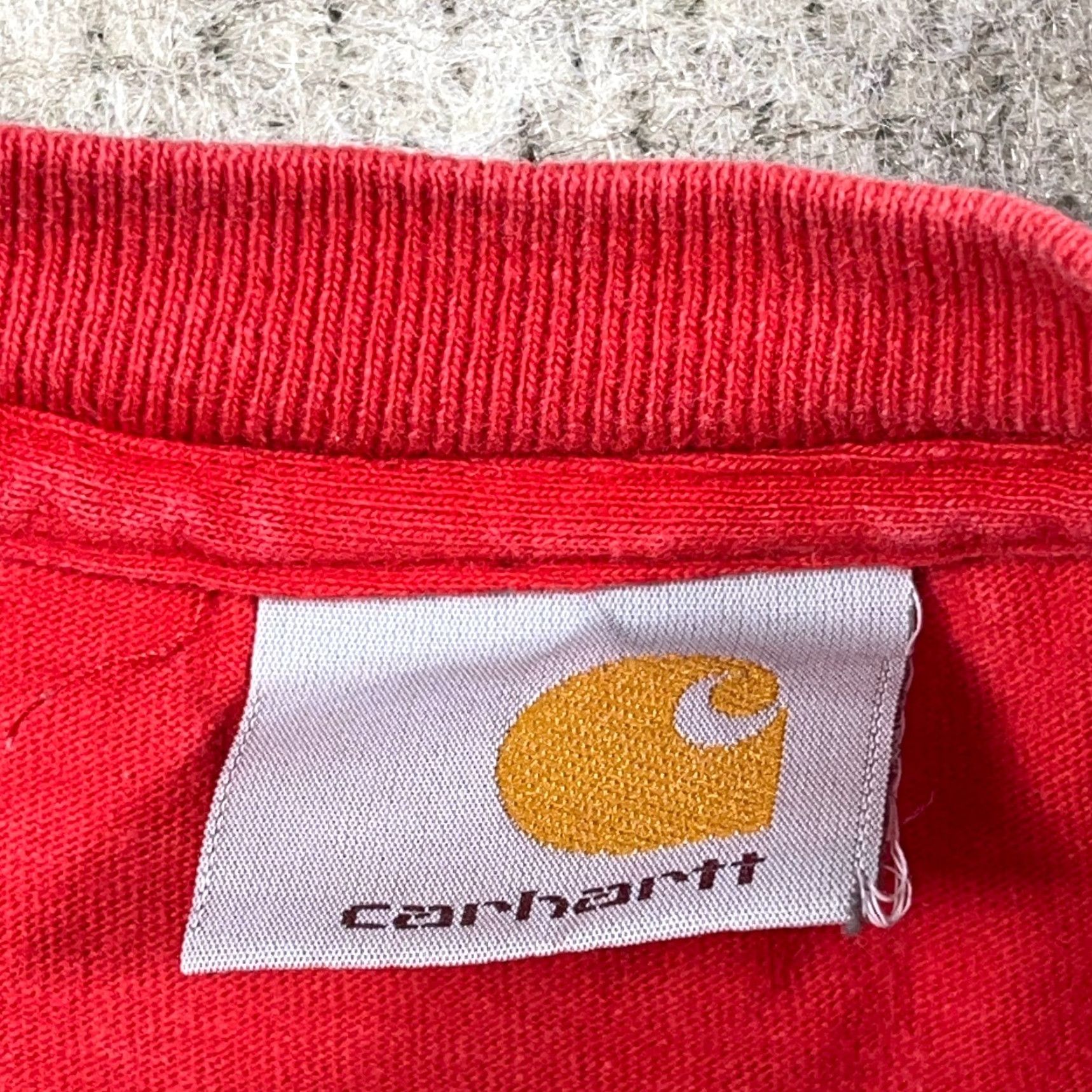 Carhartt VINTAGE Carhartt Shirt Men 2XL Red Pocket Tee Work Wear Plain Basic 90s Y2K Size US XXL / EU 58 / 5 - 3 Thumbnail