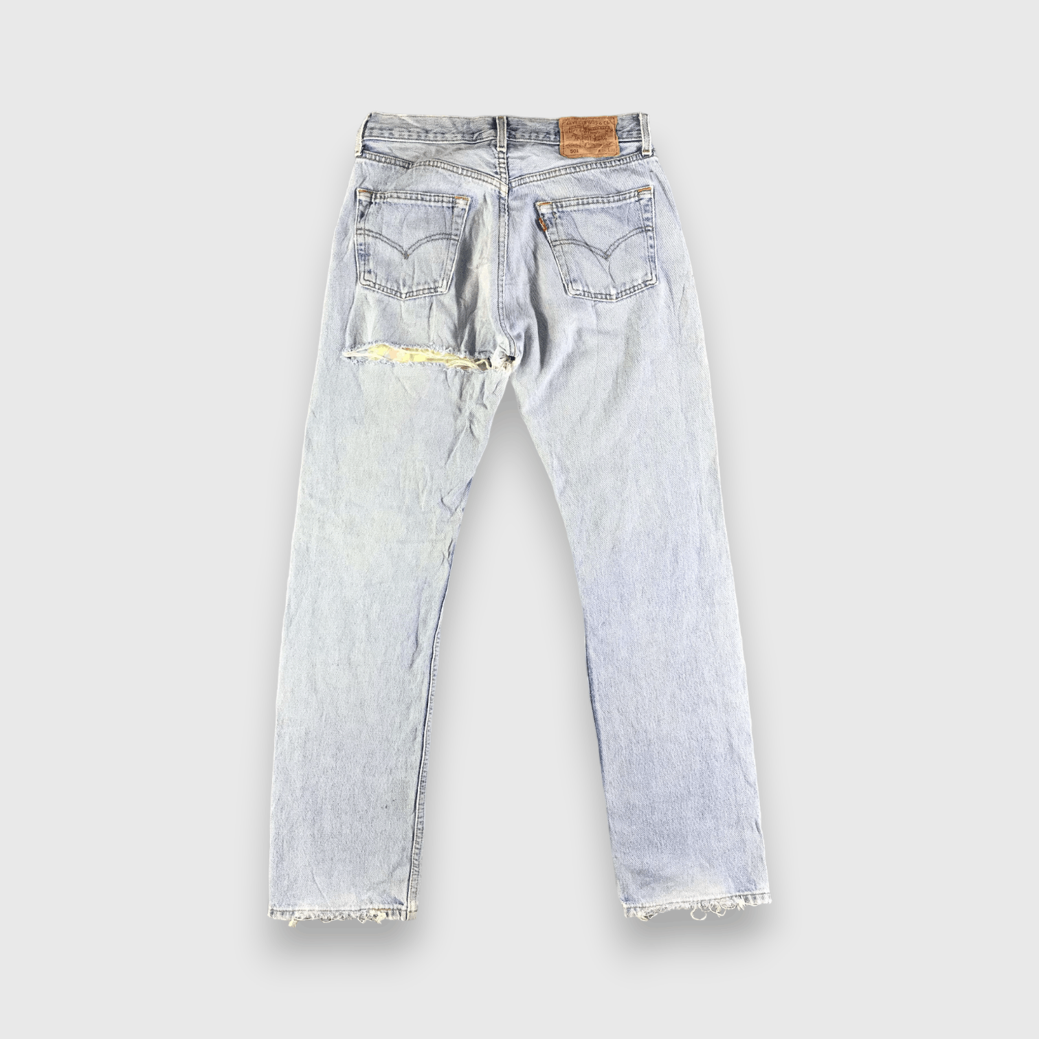 Levi's Vintage 90s Light Wash Levis 501 Jeans-J3812 Size US 29 - 2 Thumbnail