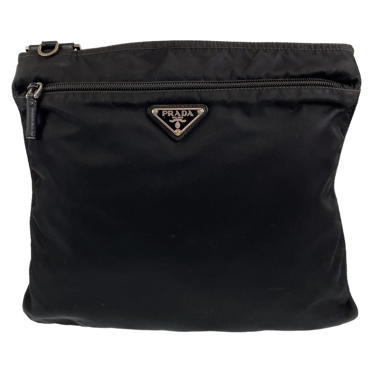 Prada Prada Nylon Tessuto Triangle Logo Plate Shoulder Bag Canvas Crossbody Bag 405735 in Very Good Condition