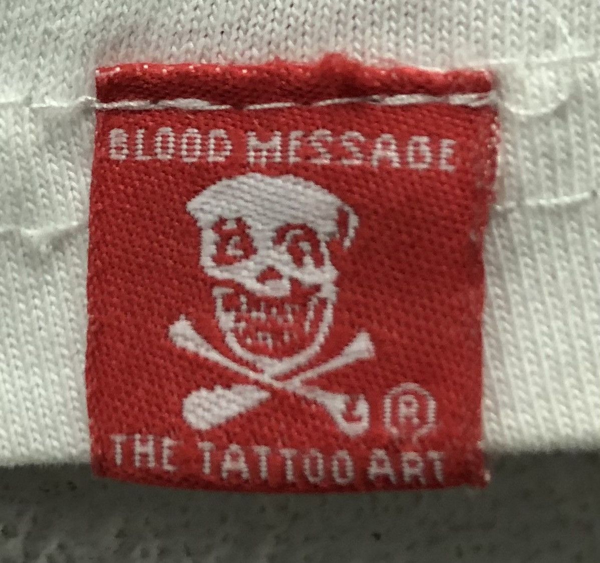 Vintage Vintage Blood Message The Tattoo Is A Splendid Art T-Shirt Size US XL / EU 56 / 4 - 9 Thumbnail