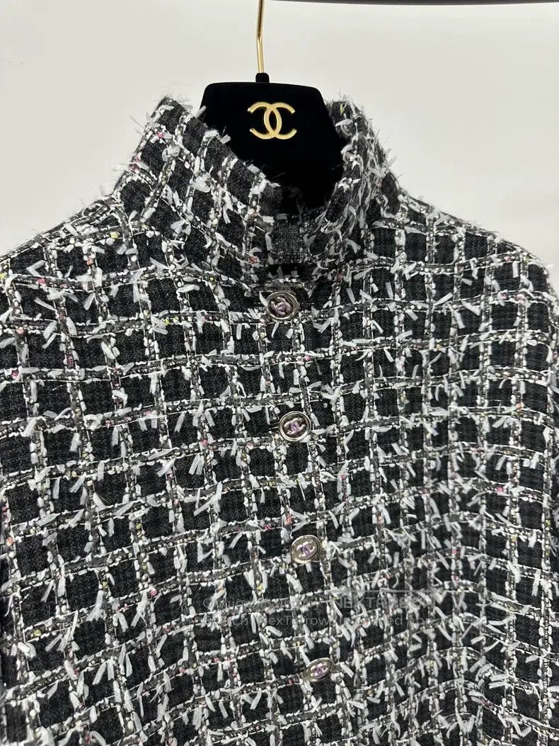 Chanel Chanel 23A tweed knitted coat Size XXS / US 00 / IT 34 - 3 Thumbnail