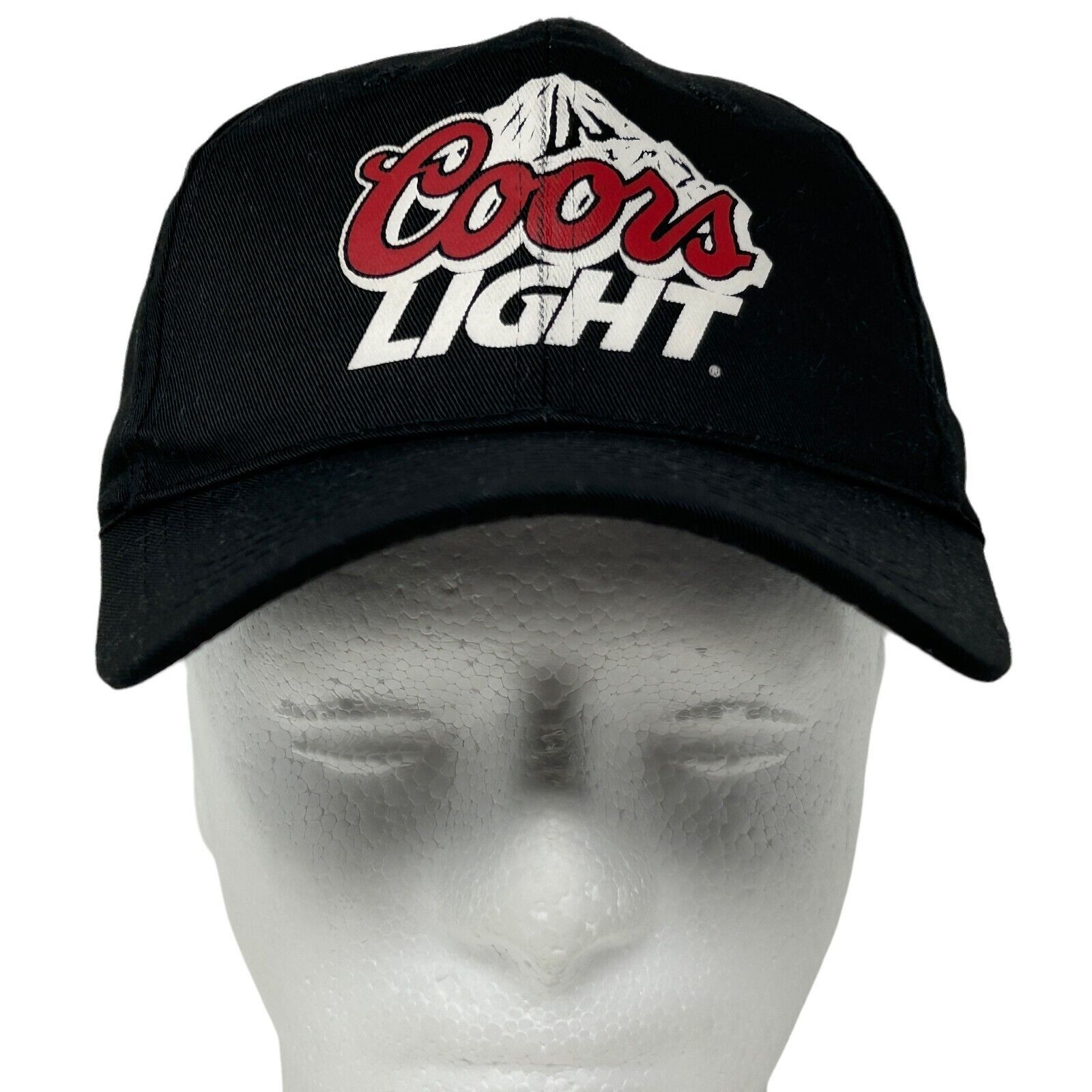 Vintage Vintage 90s Coors Light Hat Baseball Cap Beer Brewery Black Size ONE SIZE - 2 Thumbnail