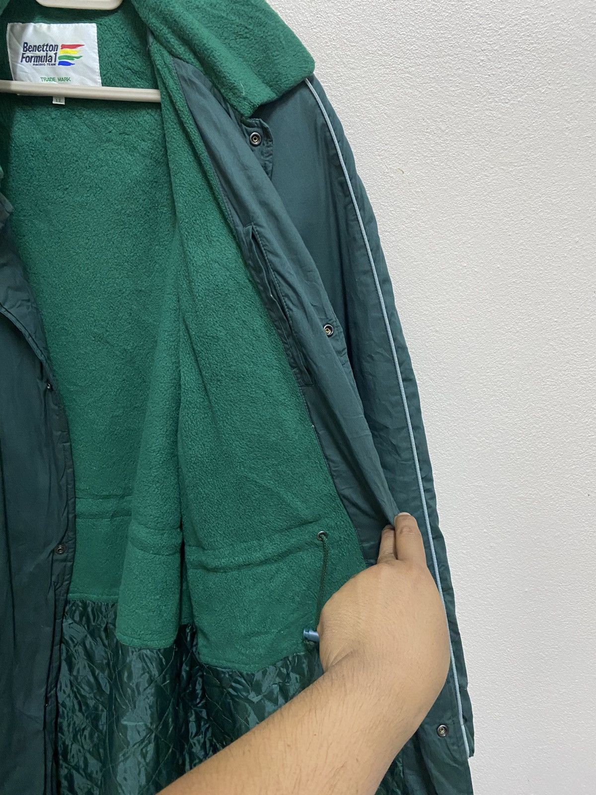 Benetton 90s Benetton F1 Racing Team Sideline Bench Parka Size US L / EU 52-54 / 3 - 5 Thumbnail