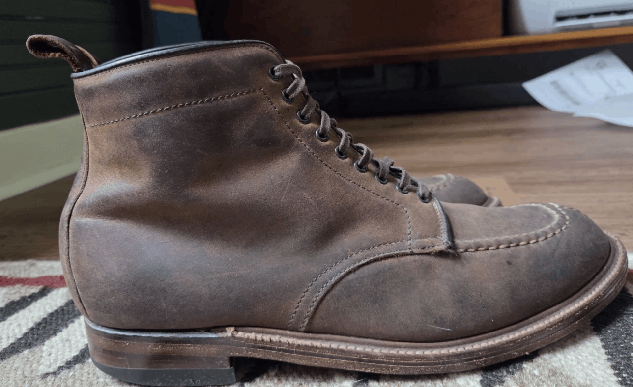 Alden Alden X Winn Perry Tobacco Chamois Tanker Boots 10D Size US 10 / EU 43 - 1 Thumbnail