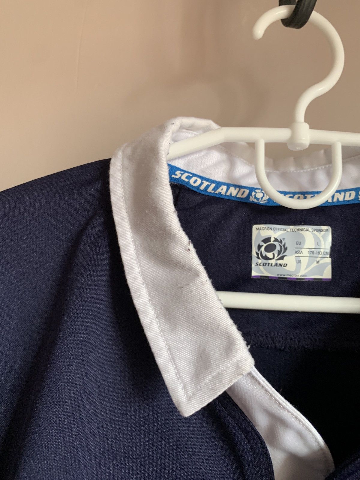 Macron Scotland Home Rugby Union Shirt Macron Jersey Size M Size US M / EU 48-50 / 2 - 9 Thumbnail