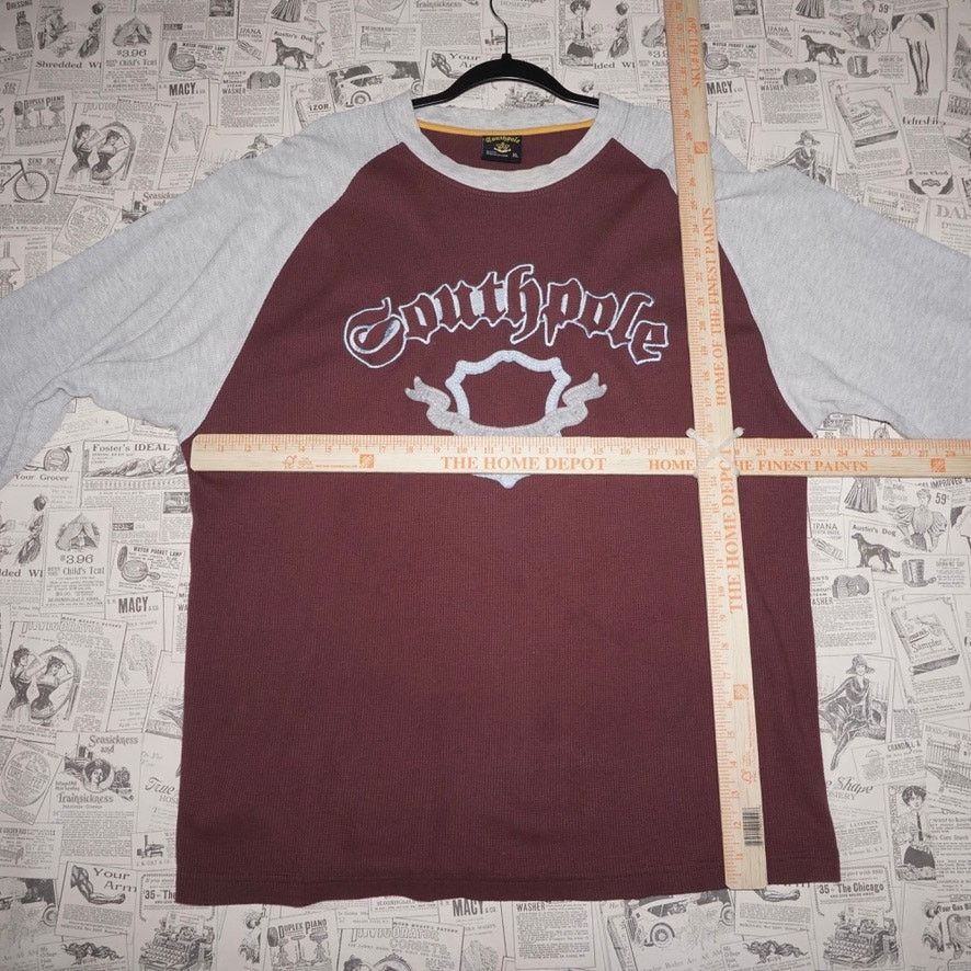 Southpole XL-Vintage Y2K south pole embroider 2000s thermal LS t-shirt Size US XL / EU 56 / 4 - 4 Thumbnail