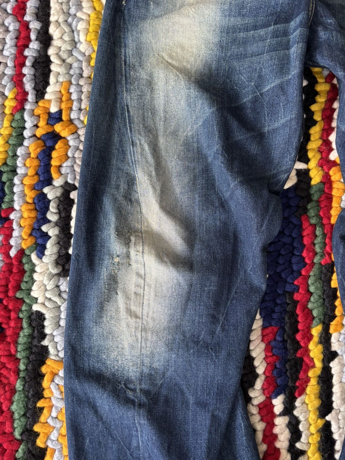 Levi's Vintage Clothing Levis Engineered Twisted Leg Denim Buckle Back Size US 34 / EU 50 - 5 Thumbnail