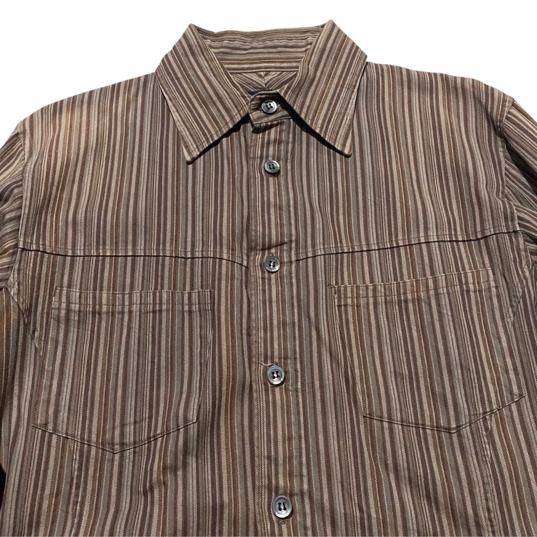Tete Homme Issey miyake Tete homme stripe shirt Size M / US 6-8 / IT 42-44 - 2 Thumbnail