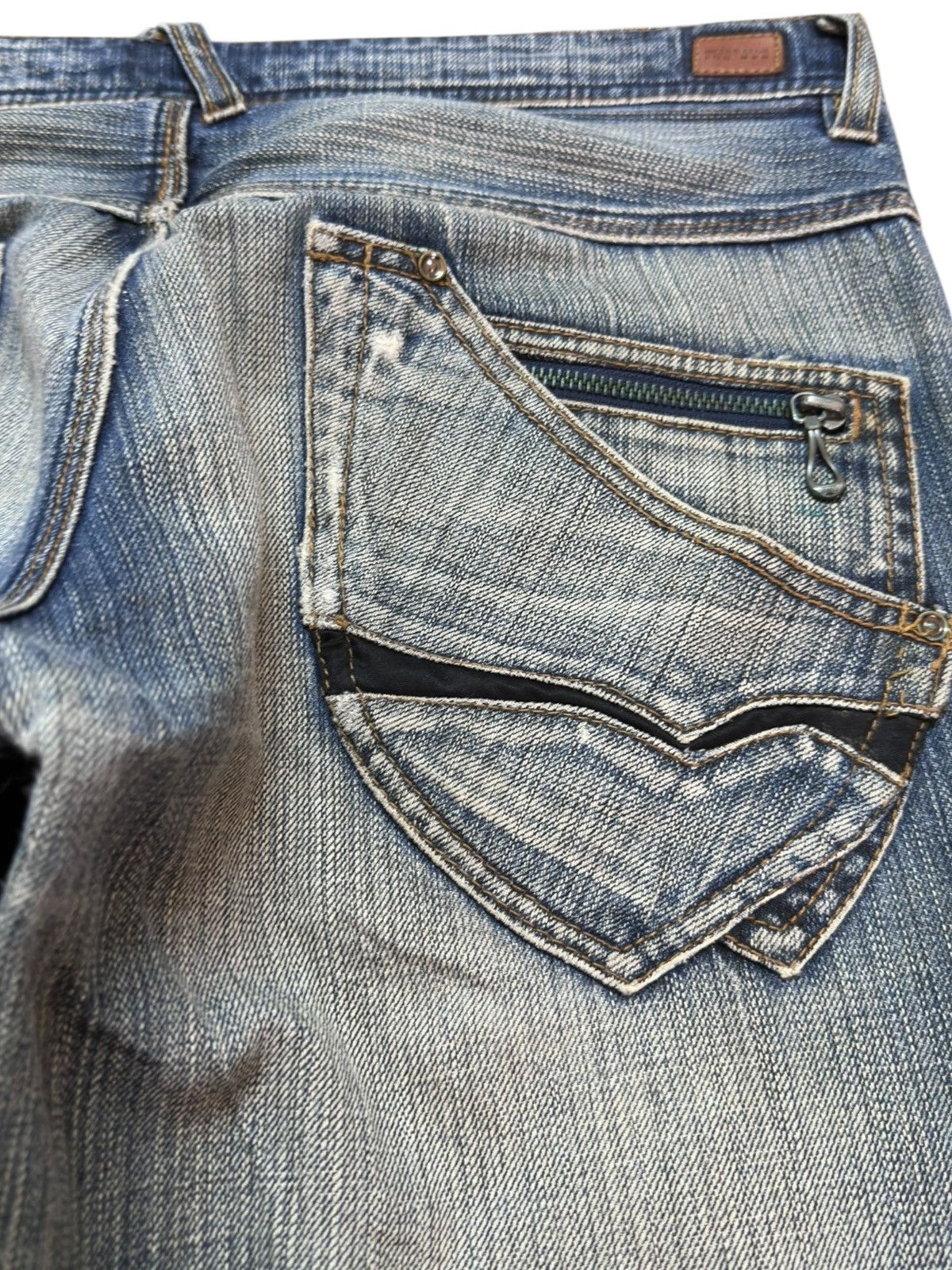 Nicole Club Vintage Nicole Club Flare Faded Whiskers Denim Size US 34 / EU 50 - 10 Thumbnail
