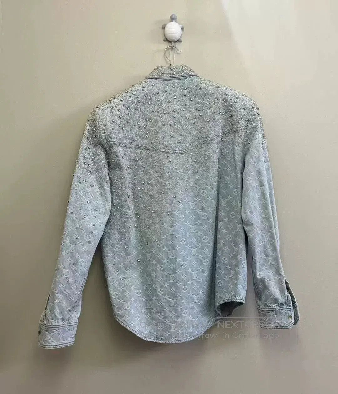 Louis Vuitton Louis Vuitton Rhinestone Logo Denim Jacket. Size XXL / US 16-18 / IT 52-54 - 5 Thumbnail