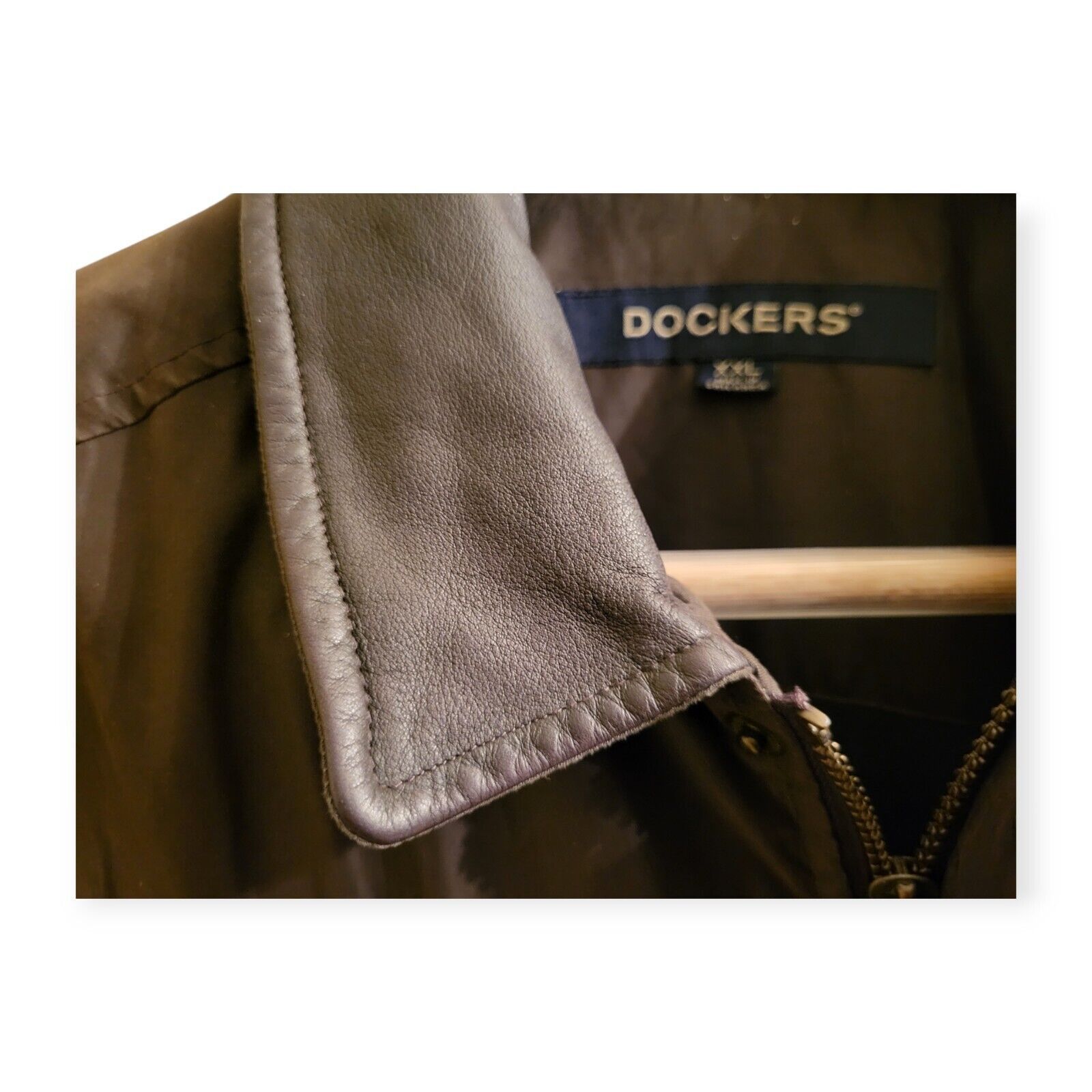 Dockers Dockers Jacket XXL Micro Fiber & Leather Trim Lightly Worn Size US XXL / EU 58 / 5 - 7 Thumbnail