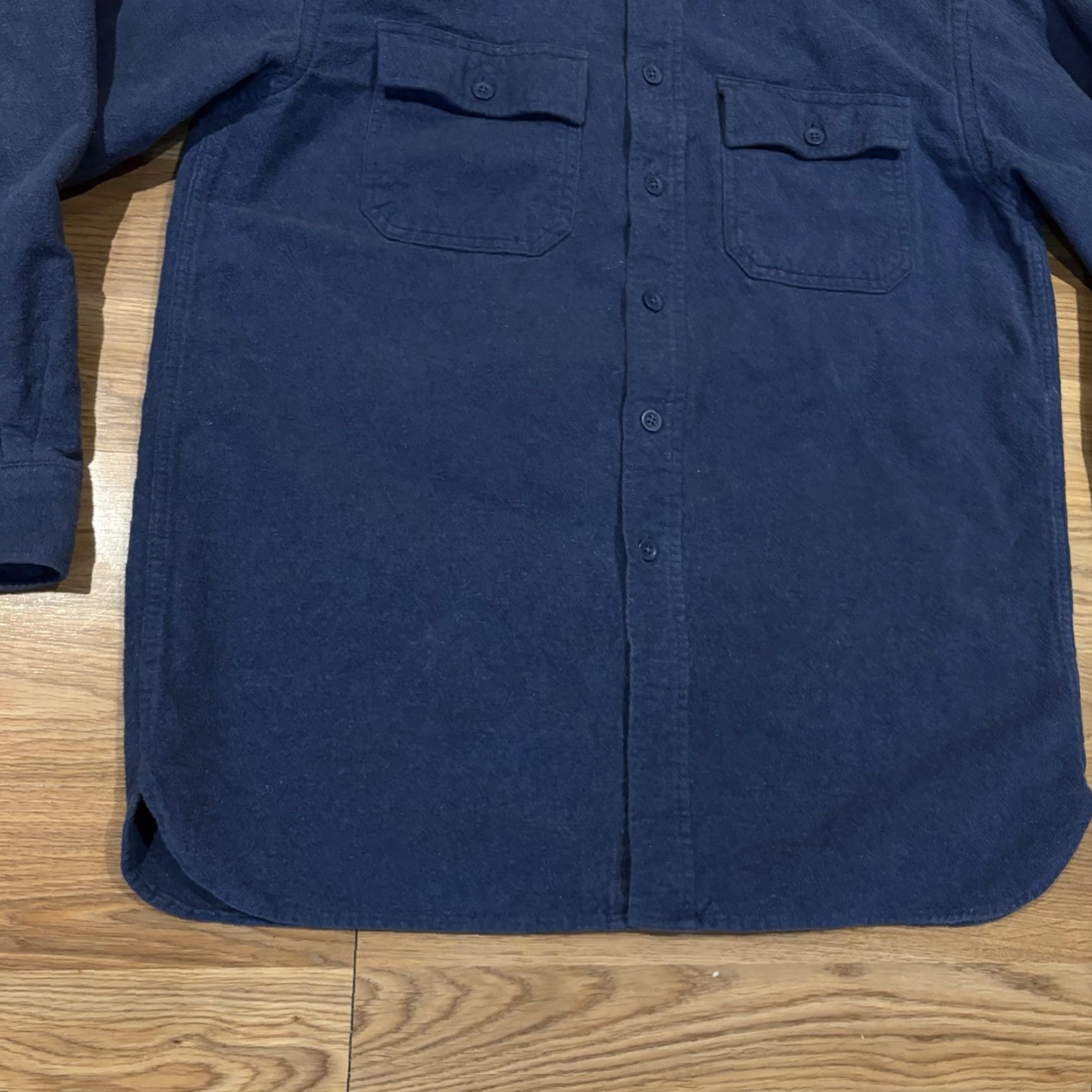 Vintage VINTAGE LL Bean Blue Chamois Shirt Heavy Flannel Outdoors Hunting Mens Medium Size US M / EU 48-50 / 2 - 3 Thumbnail