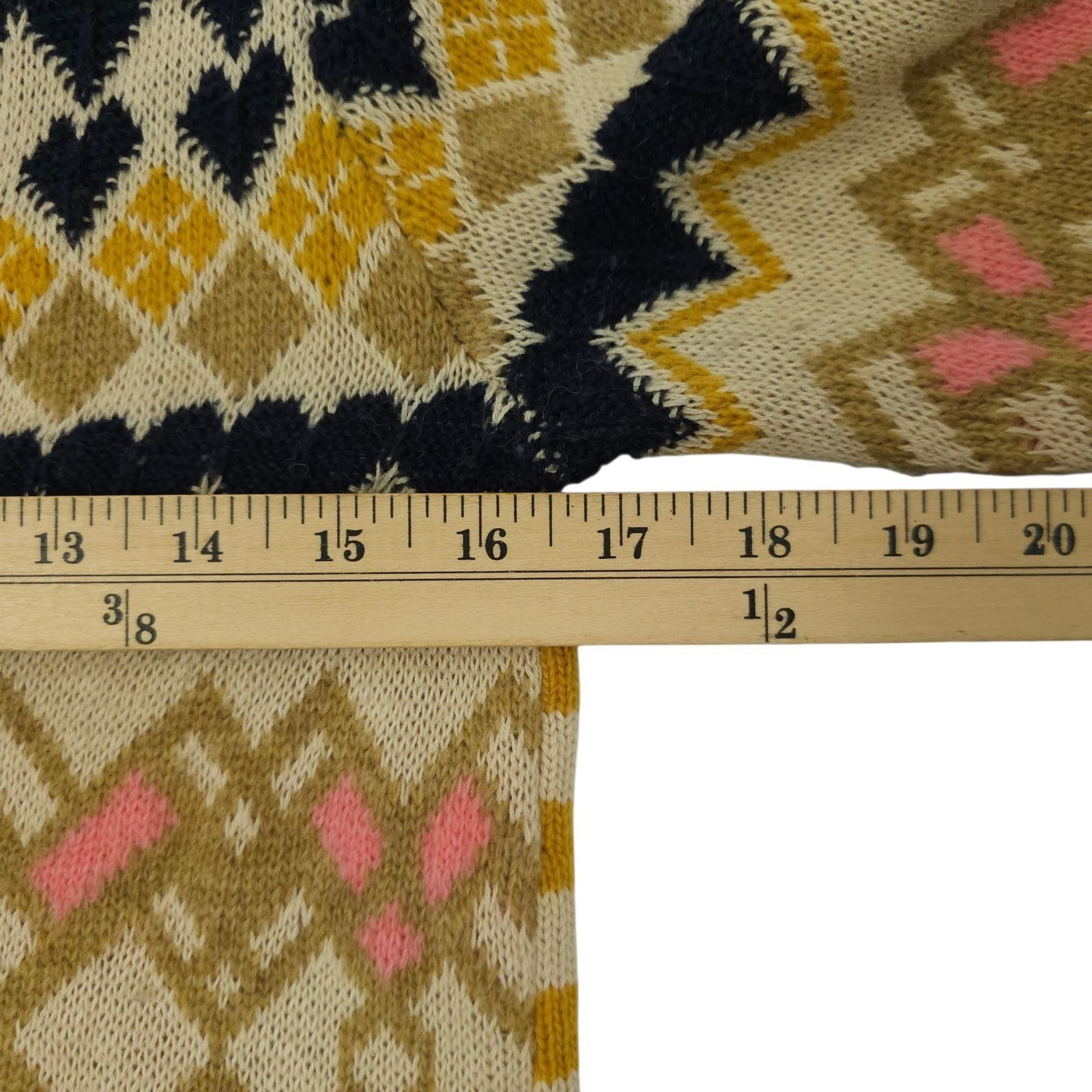 Anthropologie Fiets Voor 2 Anthropologie Fair Isle Knit Cardigan Sweater S Size S / US 4 / IT 40 - 14 Thumbnail