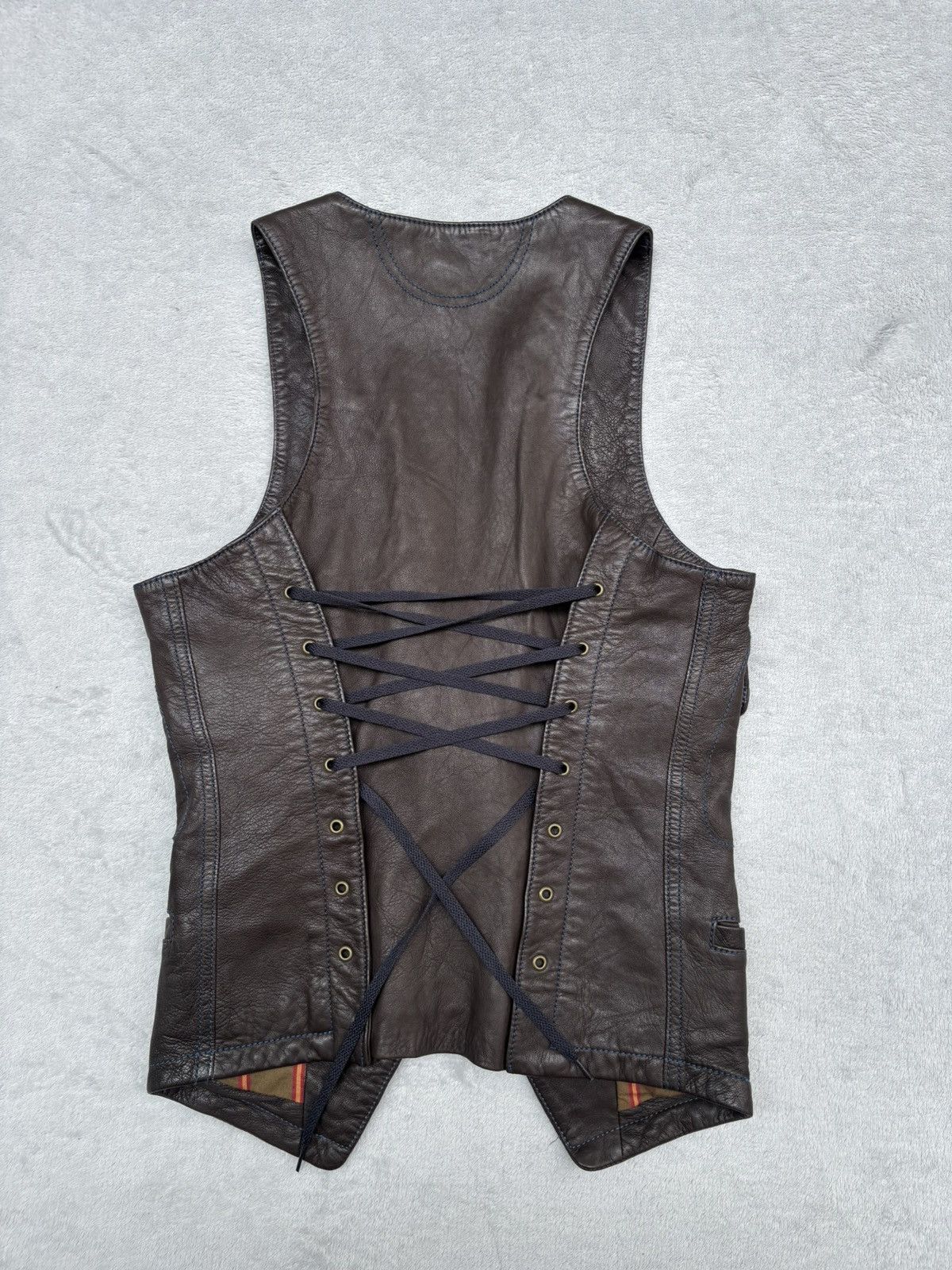 Converse Napoleon Corset Leather Vest Size XS / US 0-2 / IT 36-38 - 17 Thumbnail