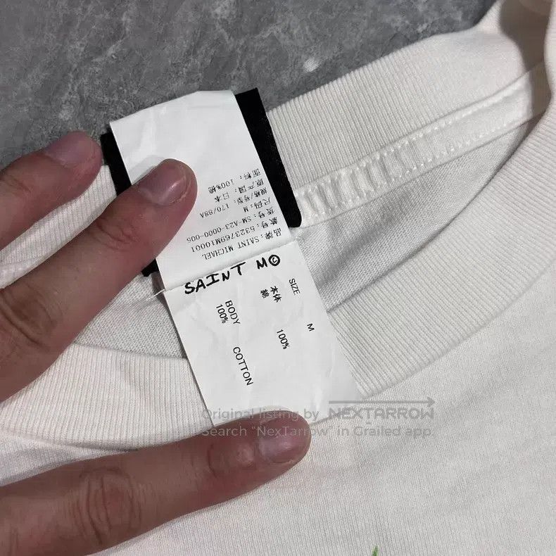 Saint Michael Saint Michael Beige white apple rainbow mark washed short Size US M / EU 48-50 / 2 - 6 Thumbnail