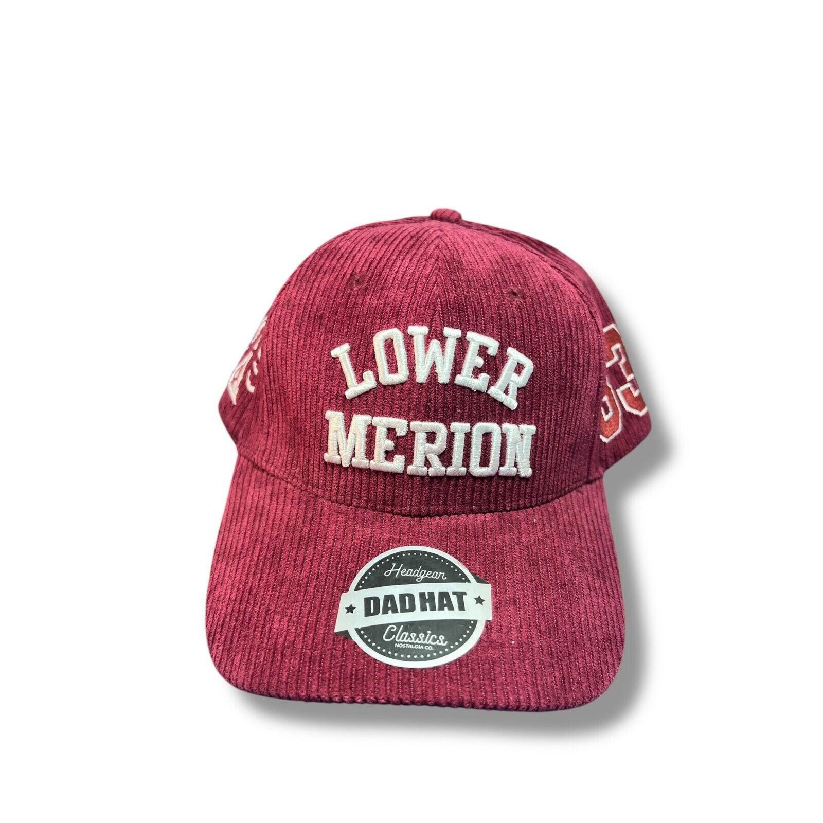 NBA Kobe Bryant Lower Merion #33 Snapback Hat Maroon Corduroy Size ONE SIZE - 1 Thumbnail