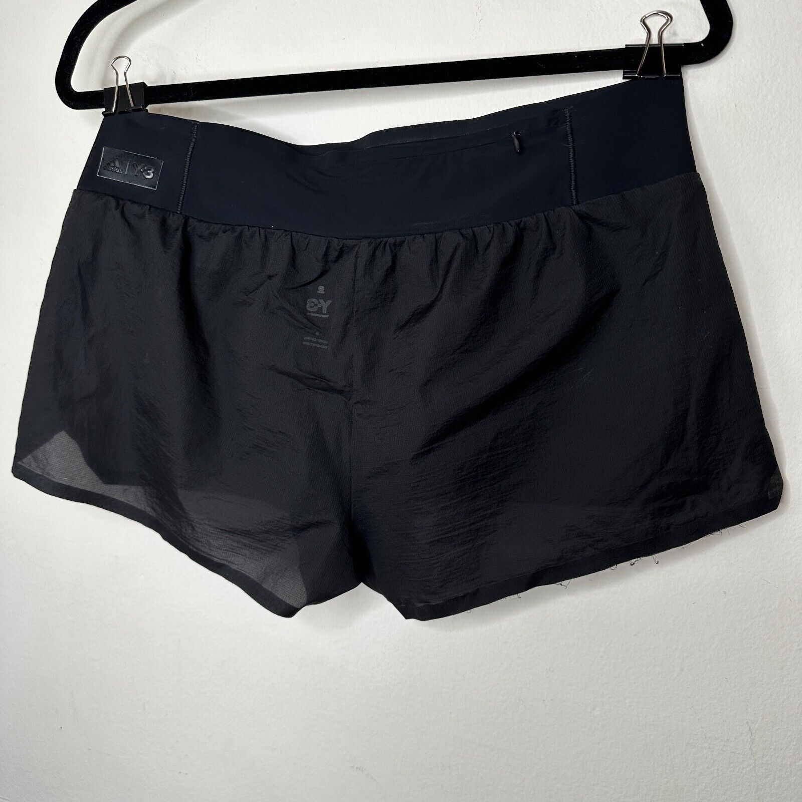 Adidas Adidas Y-3 Sport Spring Sheer Black Wide Band Tech Shorts S Size 24" / US 00 / IT 34 - 5 Thumbnail