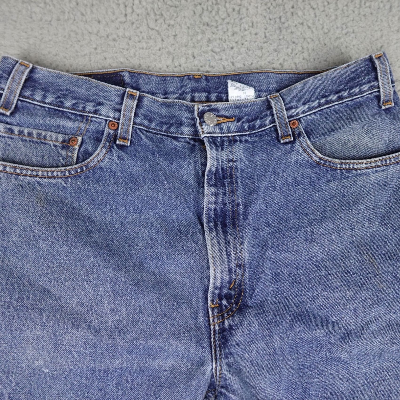 Levi's VINTAGE Levi's 505 Jeans Mens 36x30 (Fits 34x30) Blue Denim Regular Fit Straight 90s Size US 36 / EU 52 - 6 Thumbnail