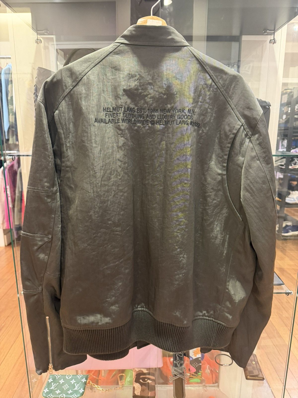 Helmut Lang Helmut Lang Embroidered Jacket - Olive Size US XL / EU 56 / 4 - 2 Thumbnail