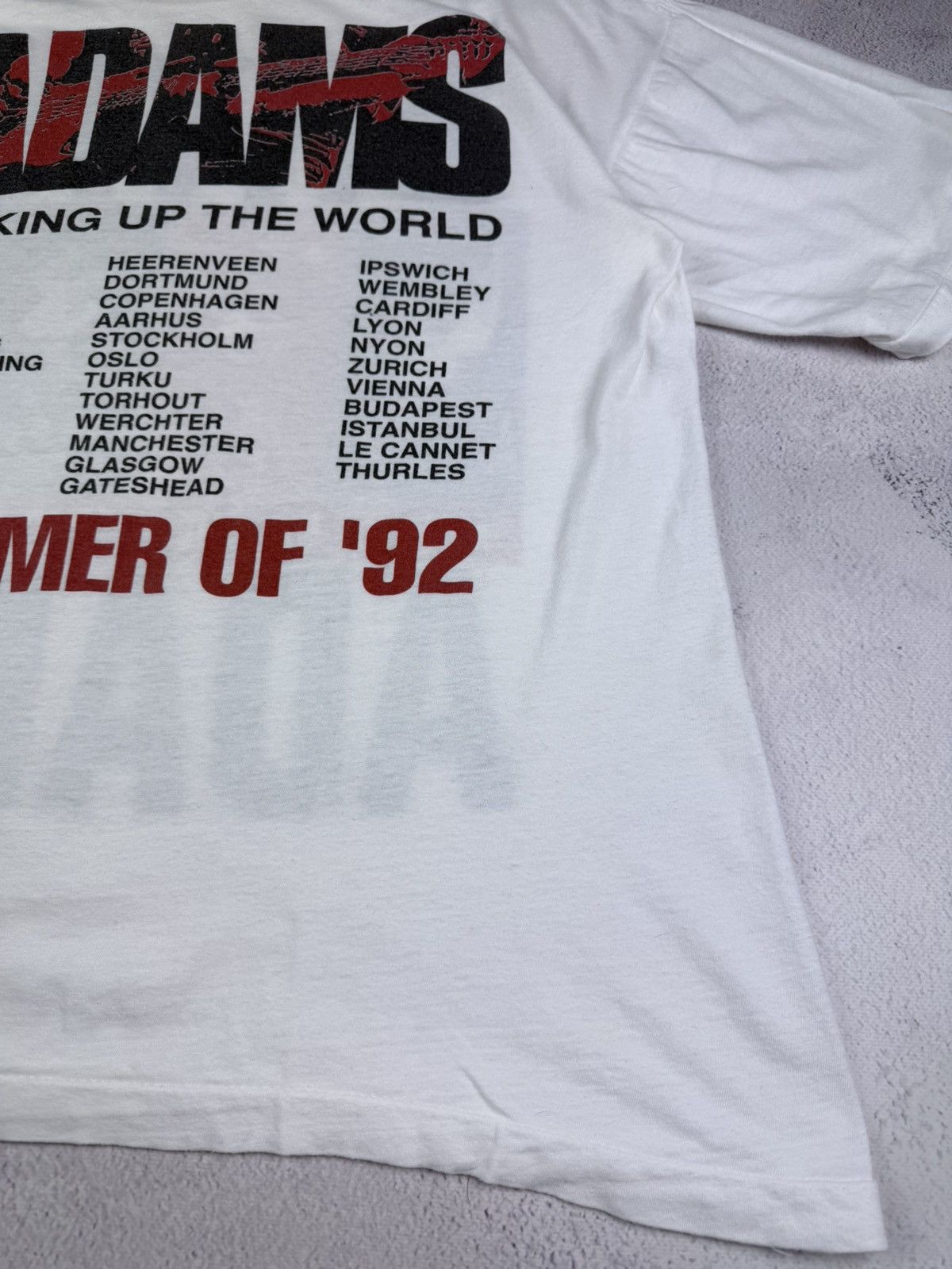 Vintage BRYAN ADAMS Waking Up The World 1992 Euro Tour Shirt Aeros Size US L / EU 52-54 / 3 - 10 Thumbnail