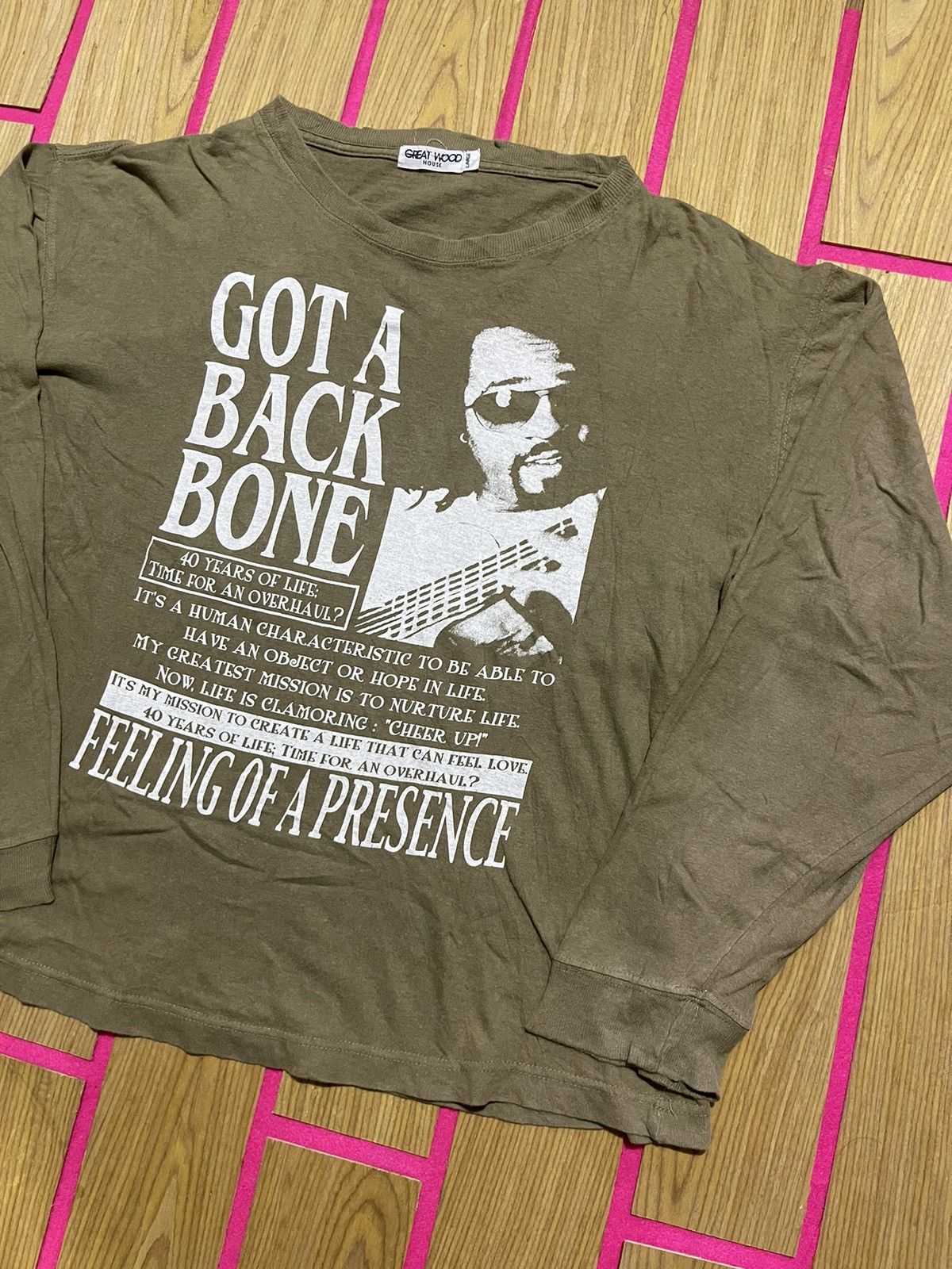 If Six Was Nine Y2K GREAT WOOD long sleeve tshirt vintage Size US L / EU 52-54 / 3 - 2 Thumbnail