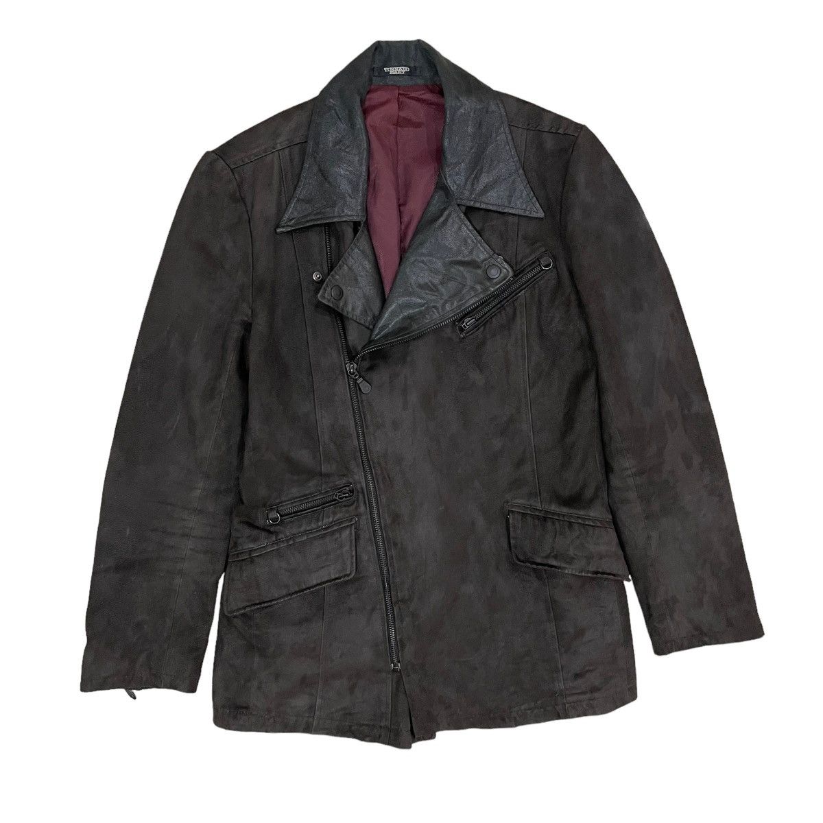Japanese Brand Vintage Tornado Mart Synthetic Leather Part Jacket Size M / US 6-8 / IT 42-44 - 1 Thumbnail